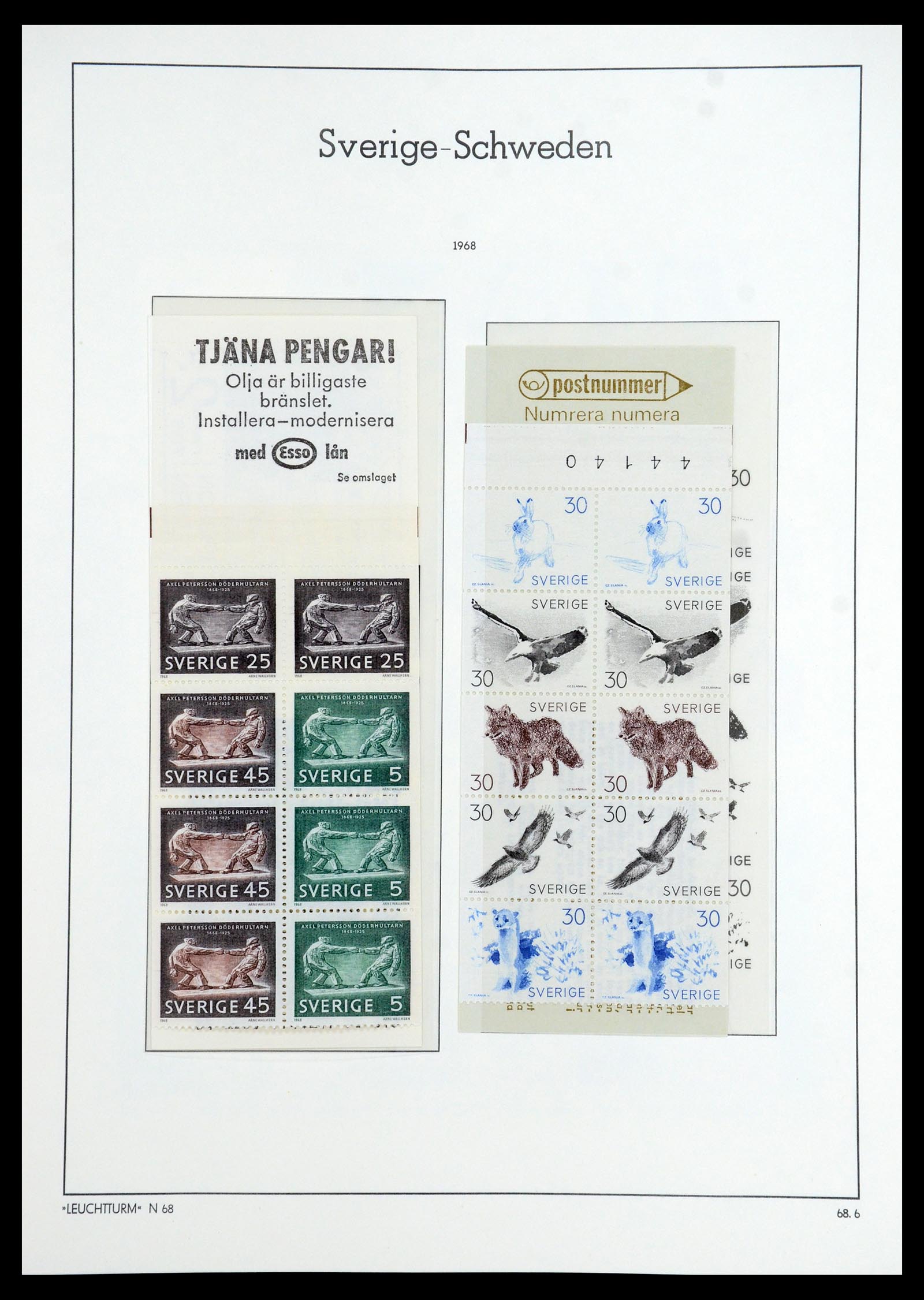 35778 098 - Postzegelverzameling 35778 Zweden 1855-1990.