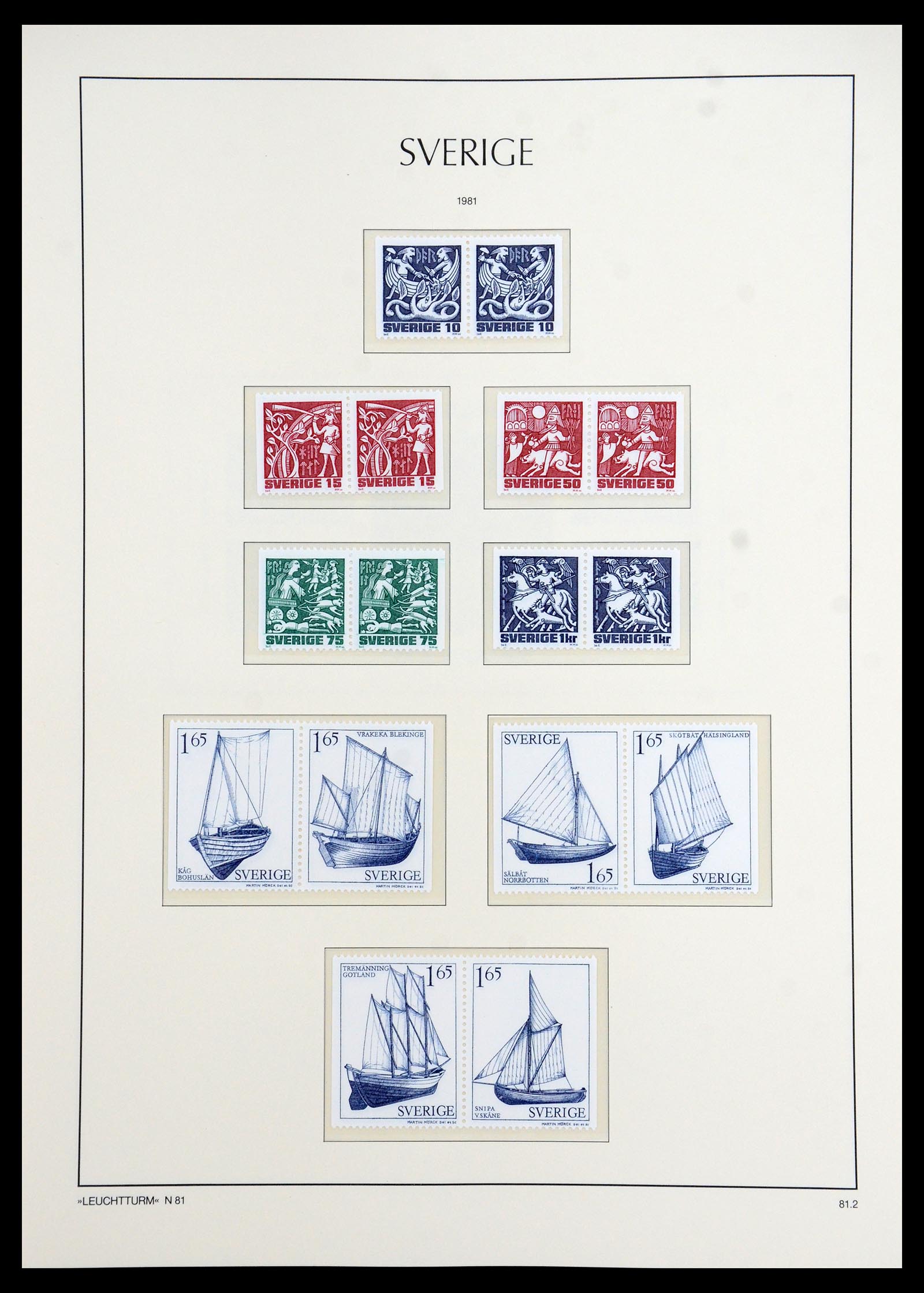 35778 221 - Postzegelverzameling 35778 Zweden 1855-1990.