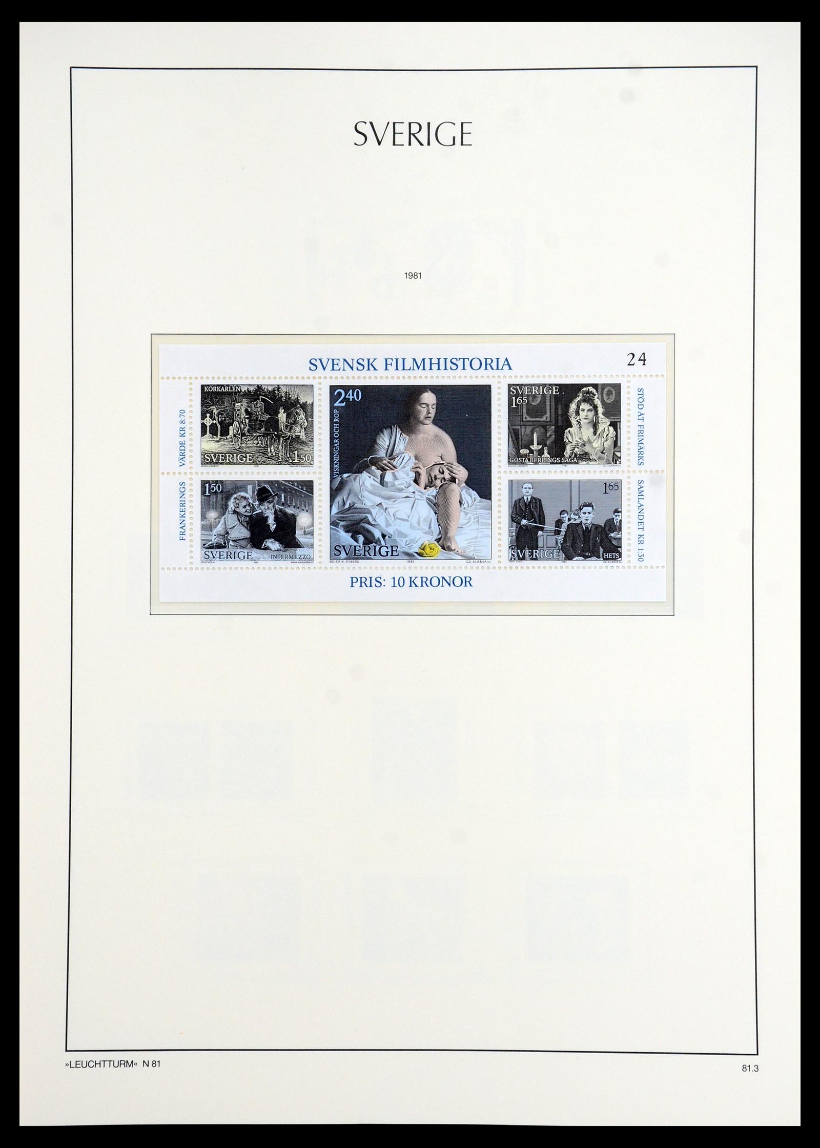 35778 222 - Postzegelverzameling 35778 Zweden 1855-1990.