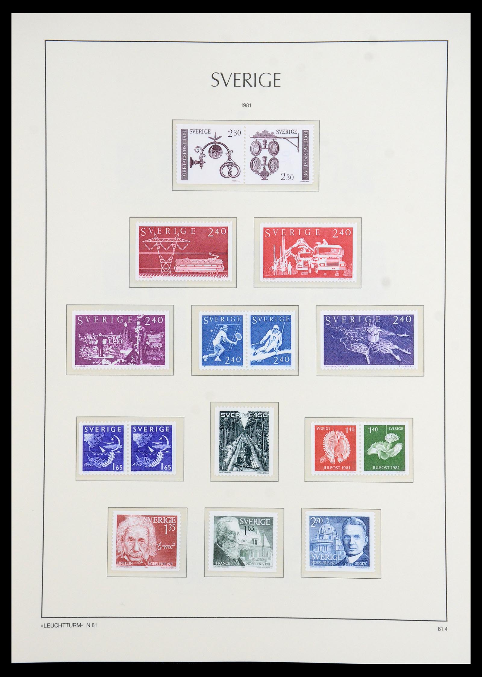 35778 223 - Postzegelverzameling 35778 Zweden 1855-1990.