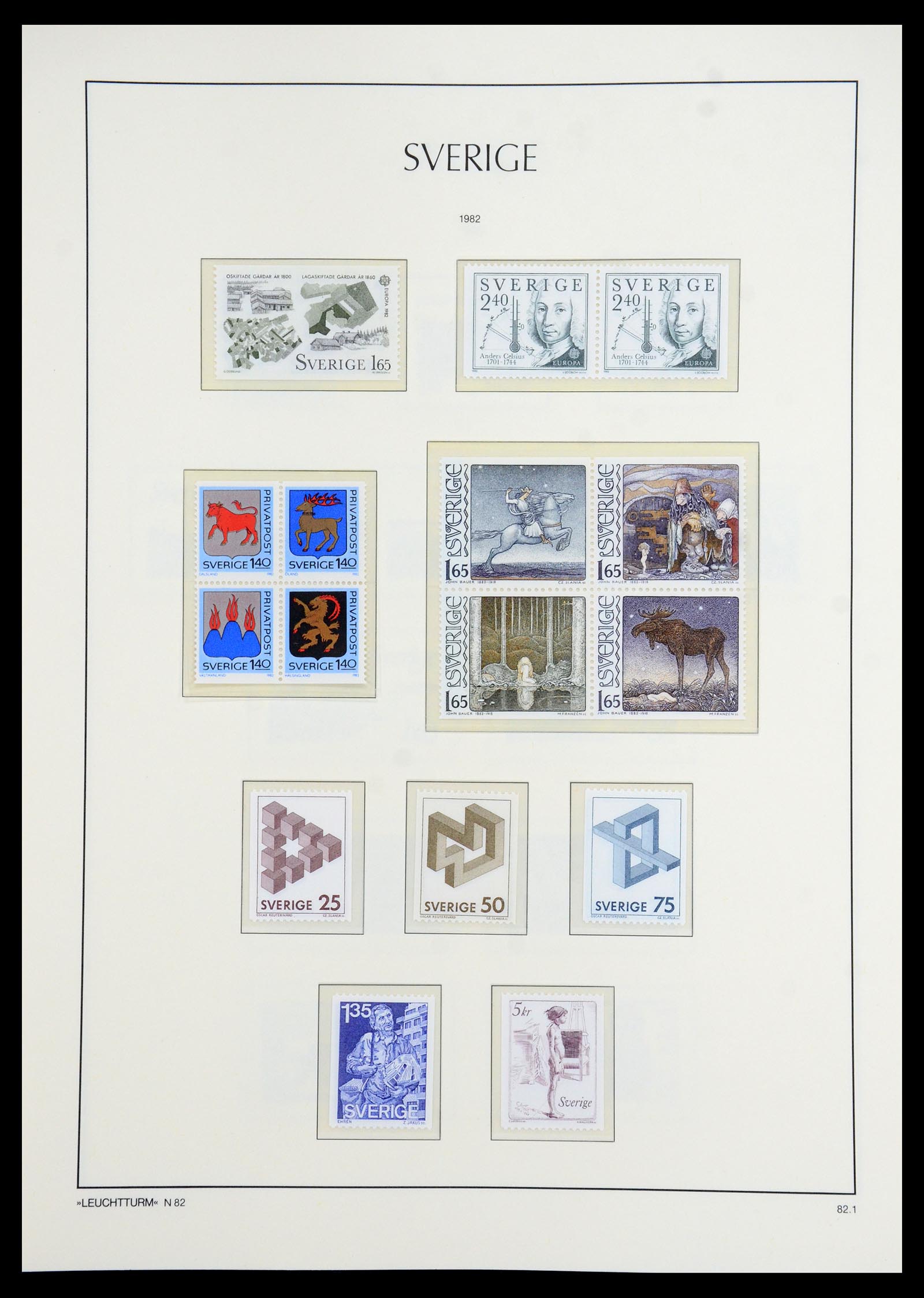 35778 224 - Postzegelverzameling 35778 Zweden 1855-1990.
