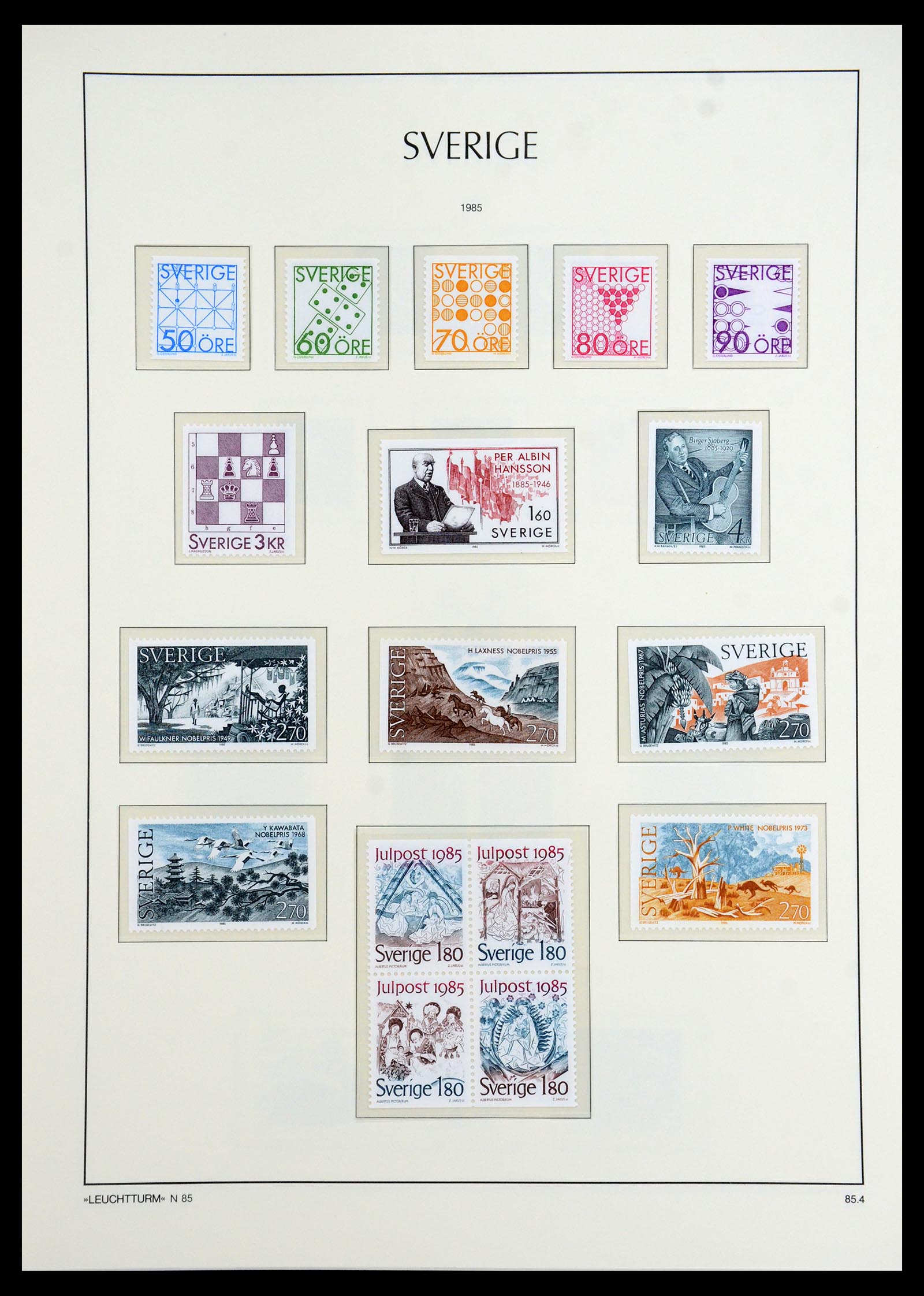 35778 239 - Stamp Collection 35778 Sweden 1855-1990.