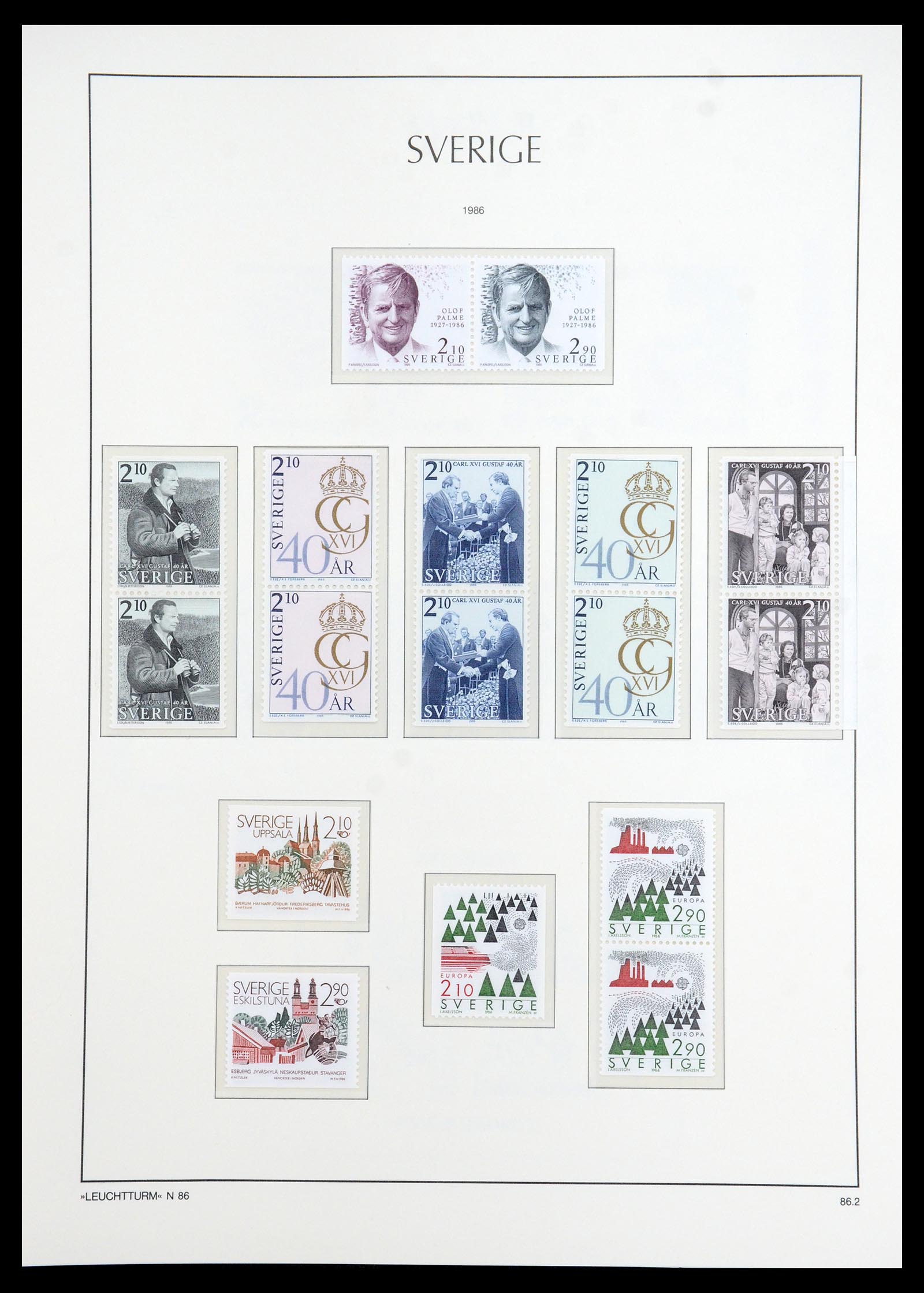 35778 241 - Postzegelverzameling 35778 Zweden 1855-1990.