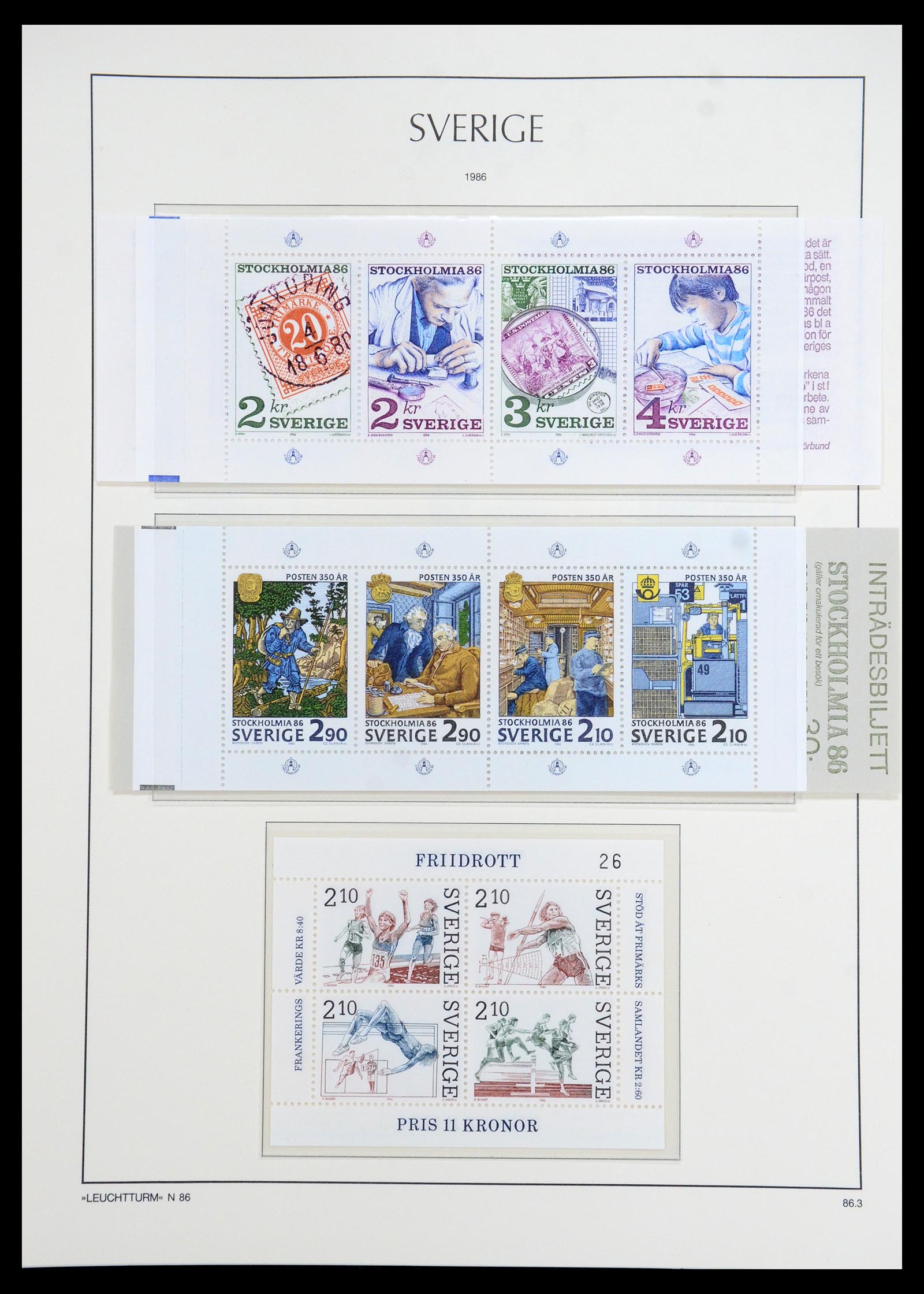 35778 242 - Stamp Collection 35778 Sweden 1855-1990.