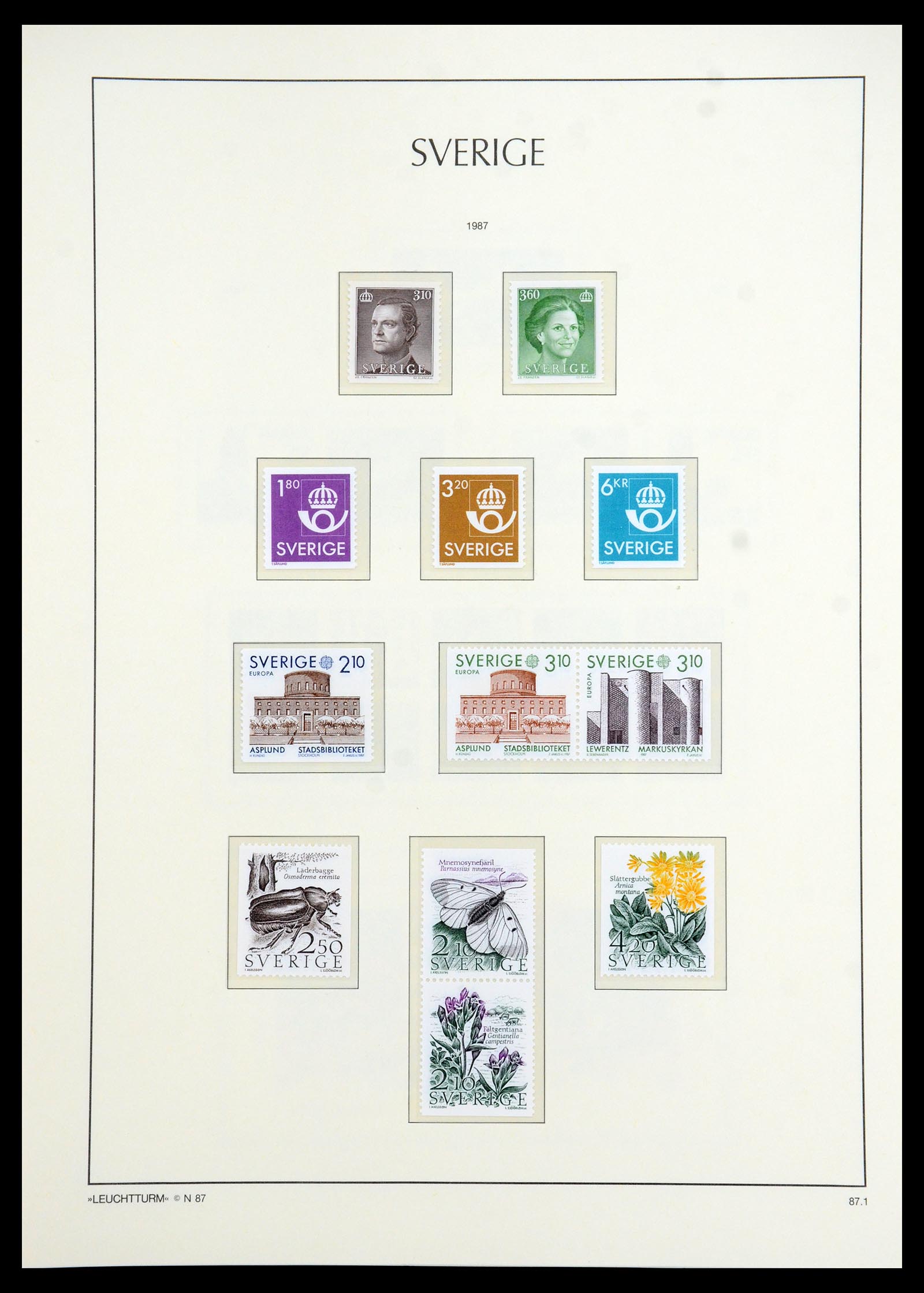 35778 244 - Postzegelverzameling 35778 Zweden 1855-1990.