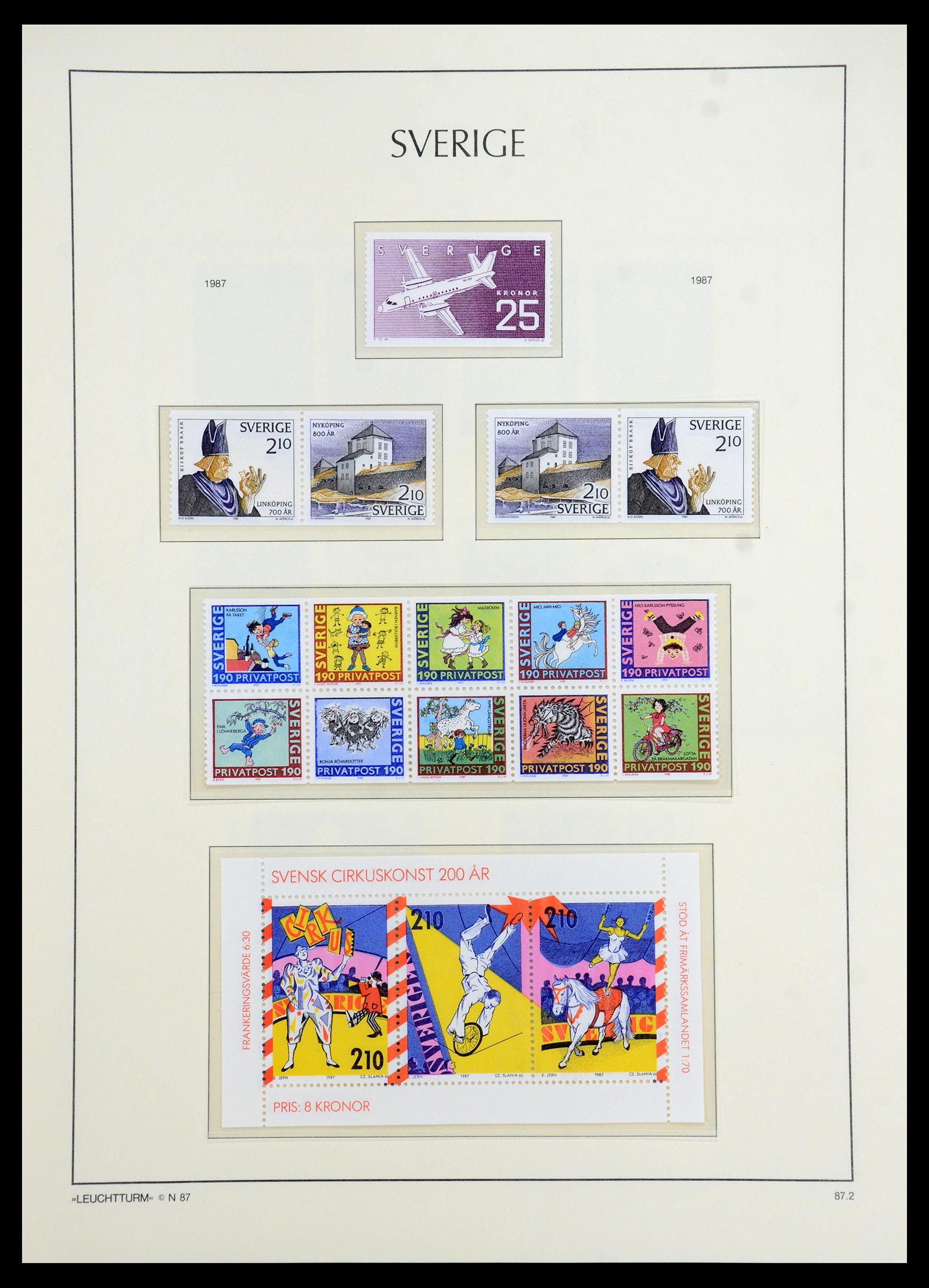 35778 245 - Postzegelverzameling 35778 Zweden 1855-1990.