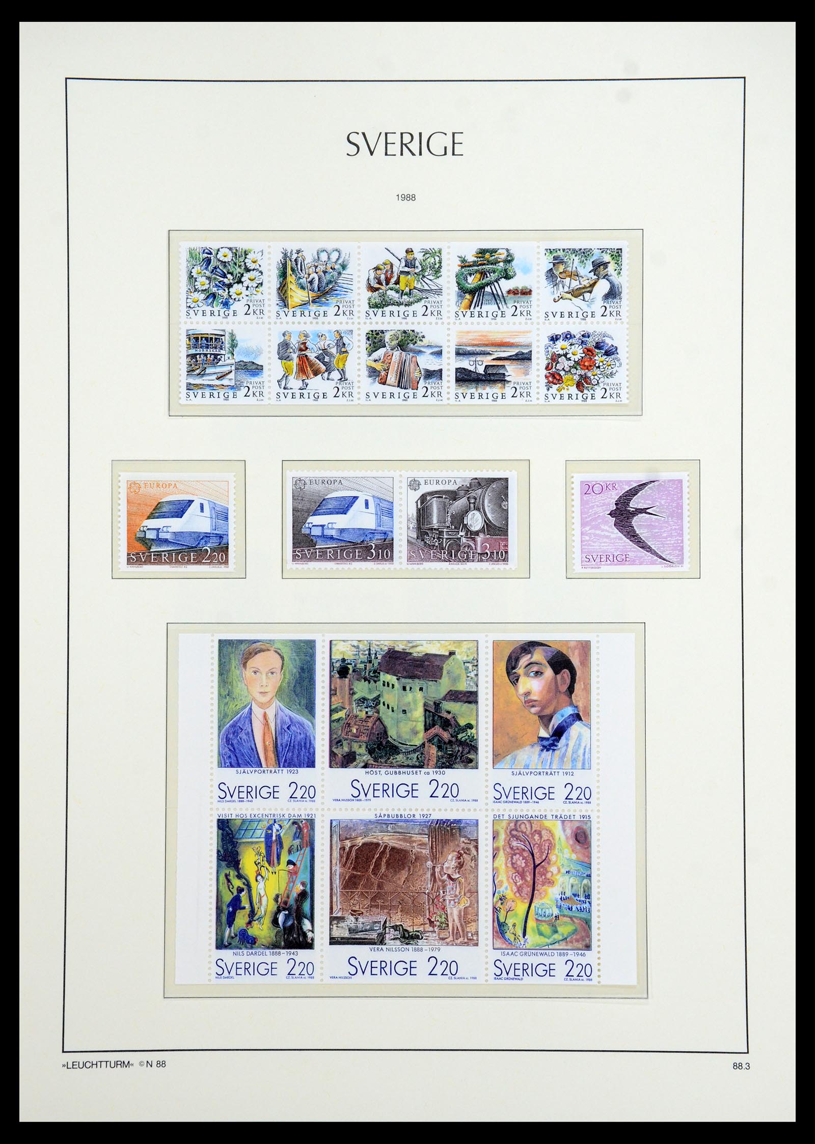 35778 250 - Postzegelverzameling 35778 Zweden 1855-1990.