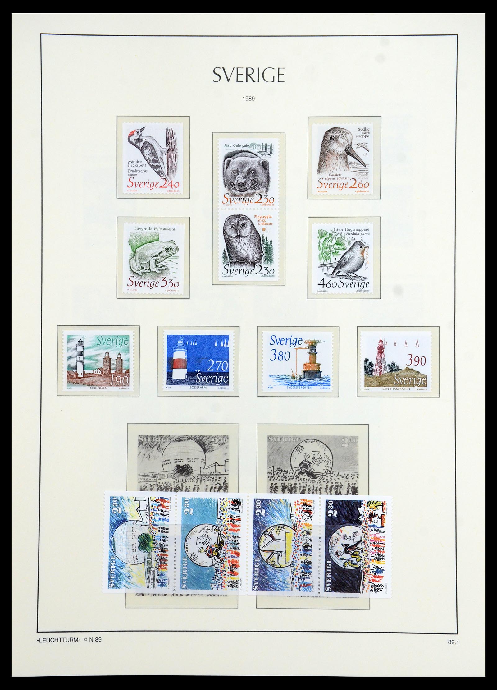 35778 252 - Postzegelverzameling 35778 Zweden 1855-1990.