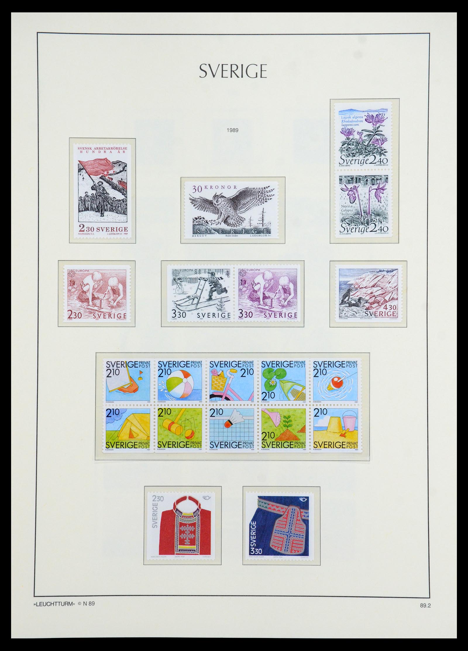35778 253 - Postzegelverzameling 35778 Zweden 1855-1990.
