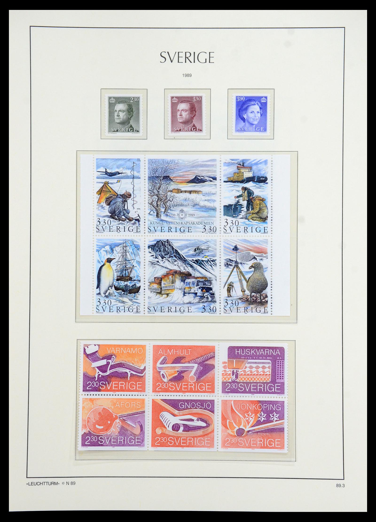 35778 254 - Postzegelverzameling 35778 Zweden 1855-1990.