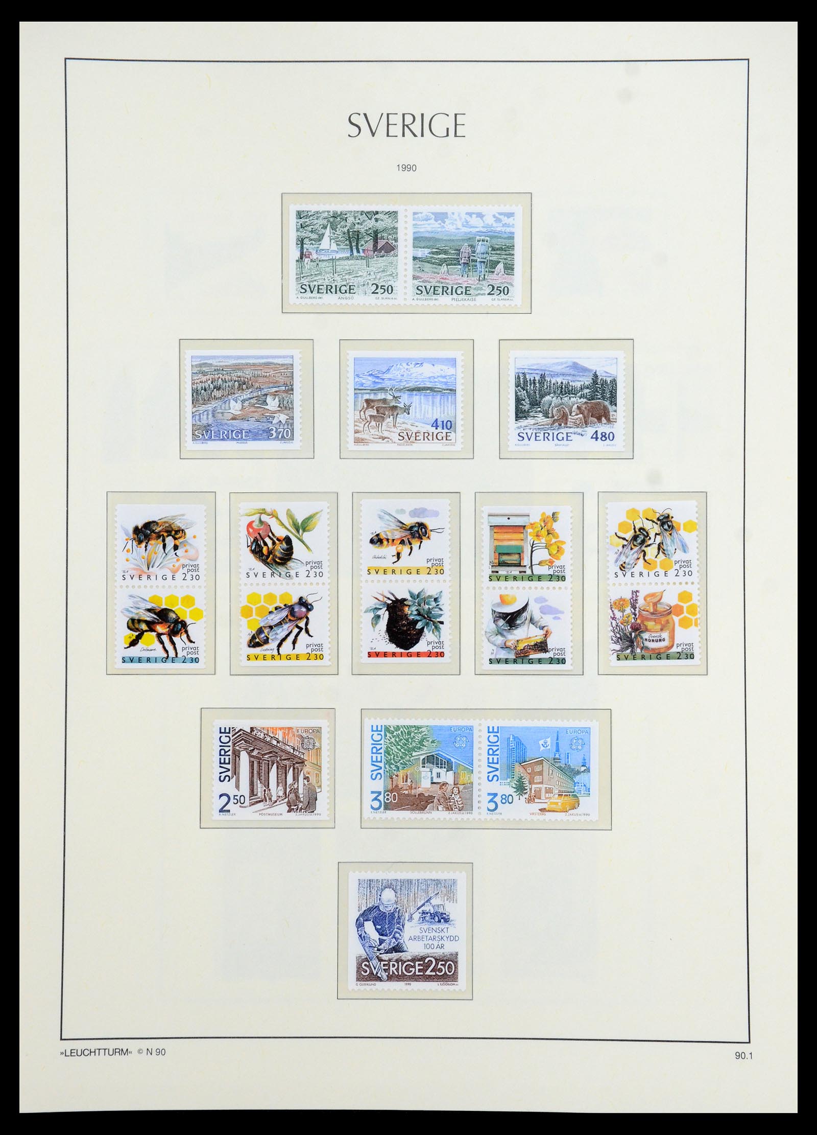 35778 256 - Postzegelverzameling 35778 Zweden 1855-1990.