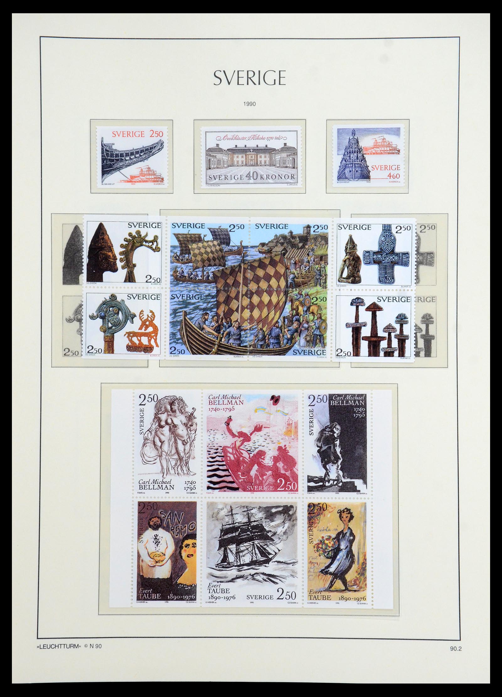 35778 257 - Postzegelverzameling 35778 Zweden 1855-1990.