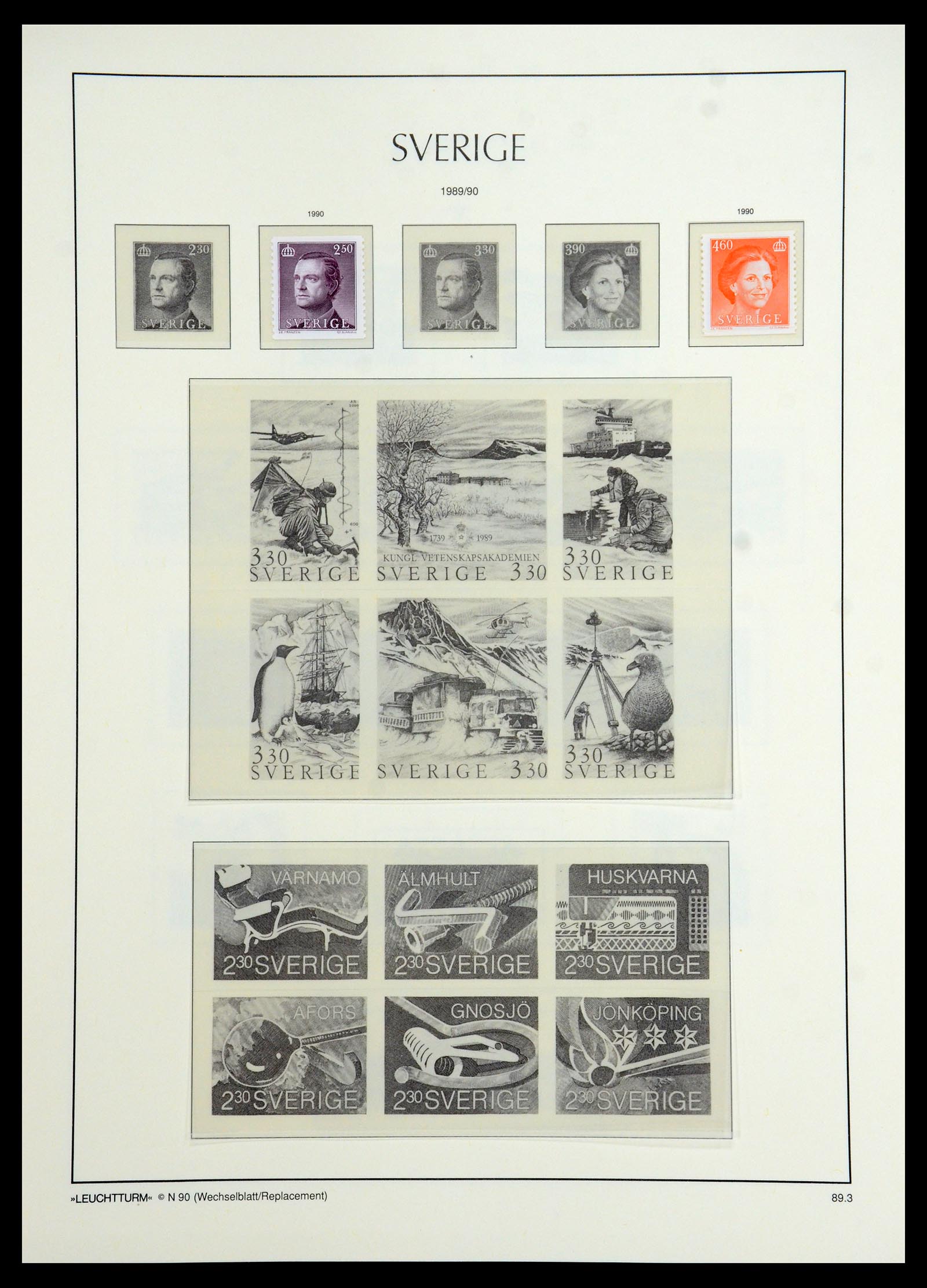 35778 260 - Postzegelverzameling 35778 Zweden 1855-1990.