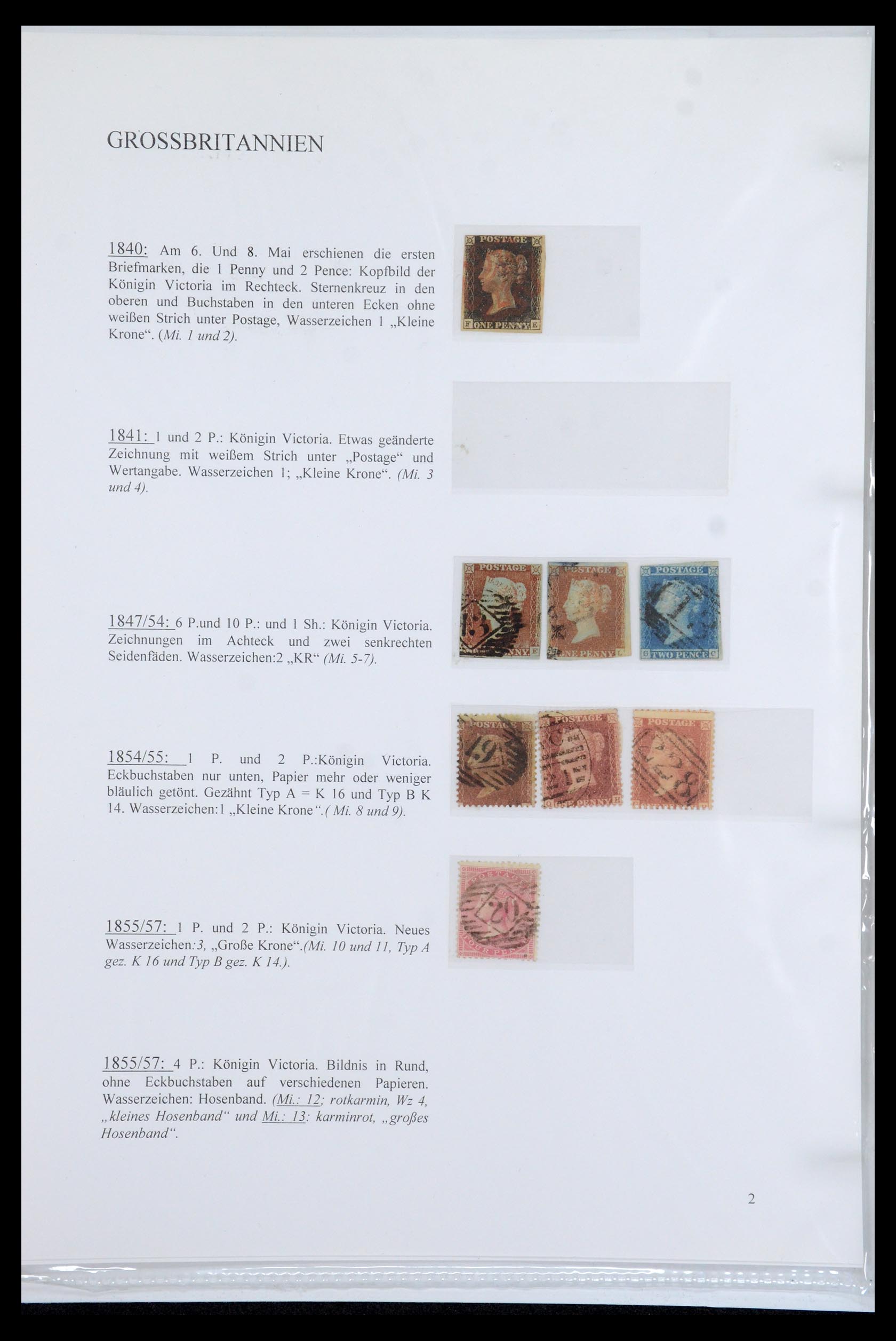35779 002 - Postzegelverzameling 35779 Engeland 1840-1979.