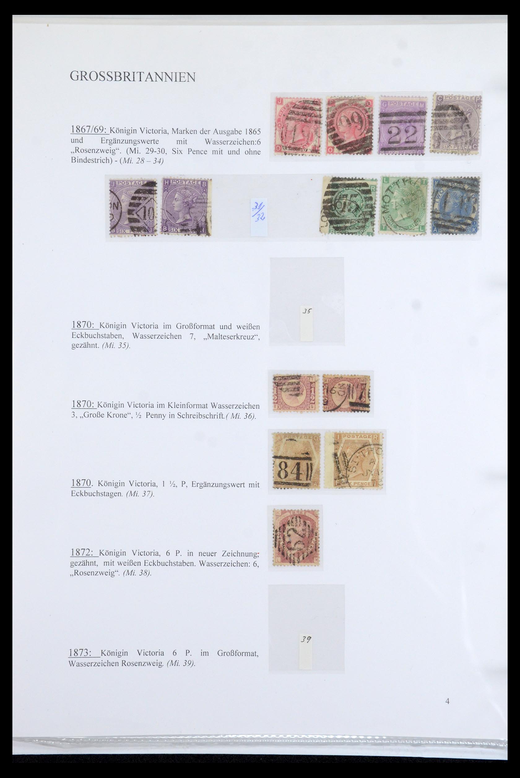 35779 004 - Postzegelverzameling 35779 Engeland 1840-1979.