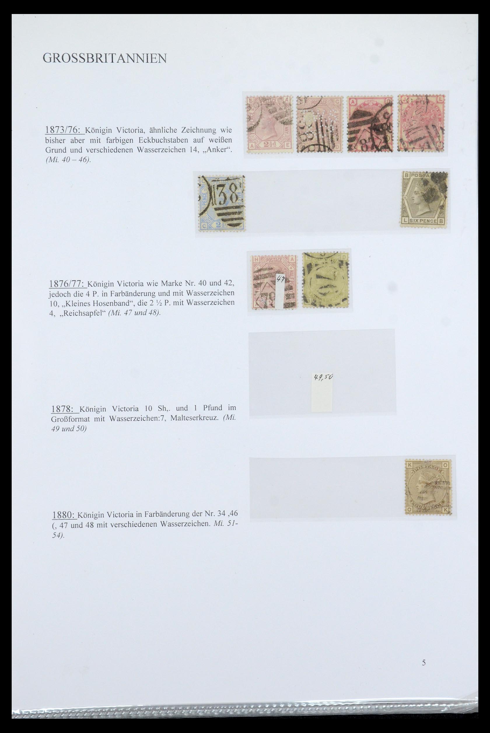 35779 009 - Postzegelverzameling 35779 Engeland 1840-1979.