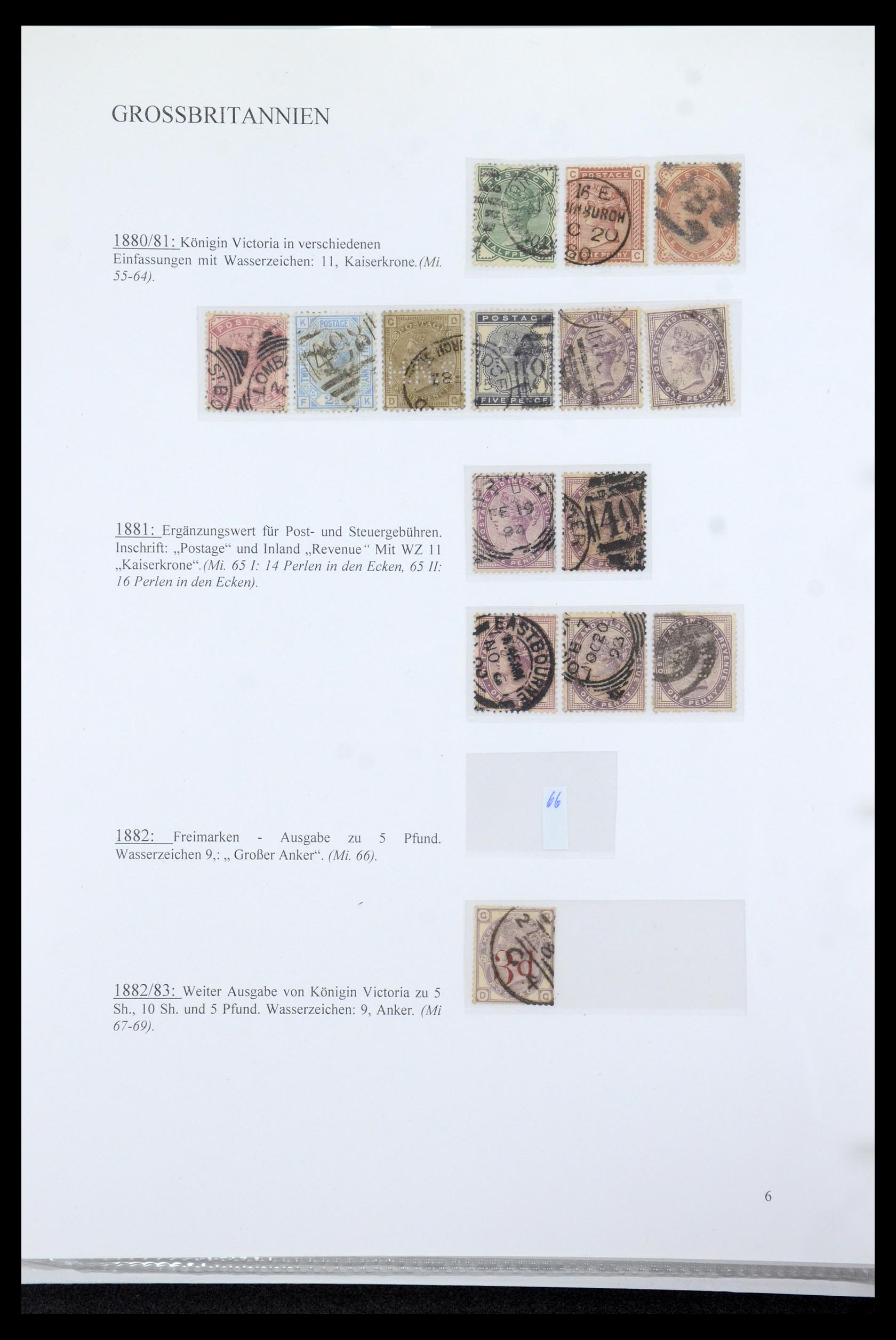 35779 010 - Postzegelverzameling 35779 Engeland 1840-1979.