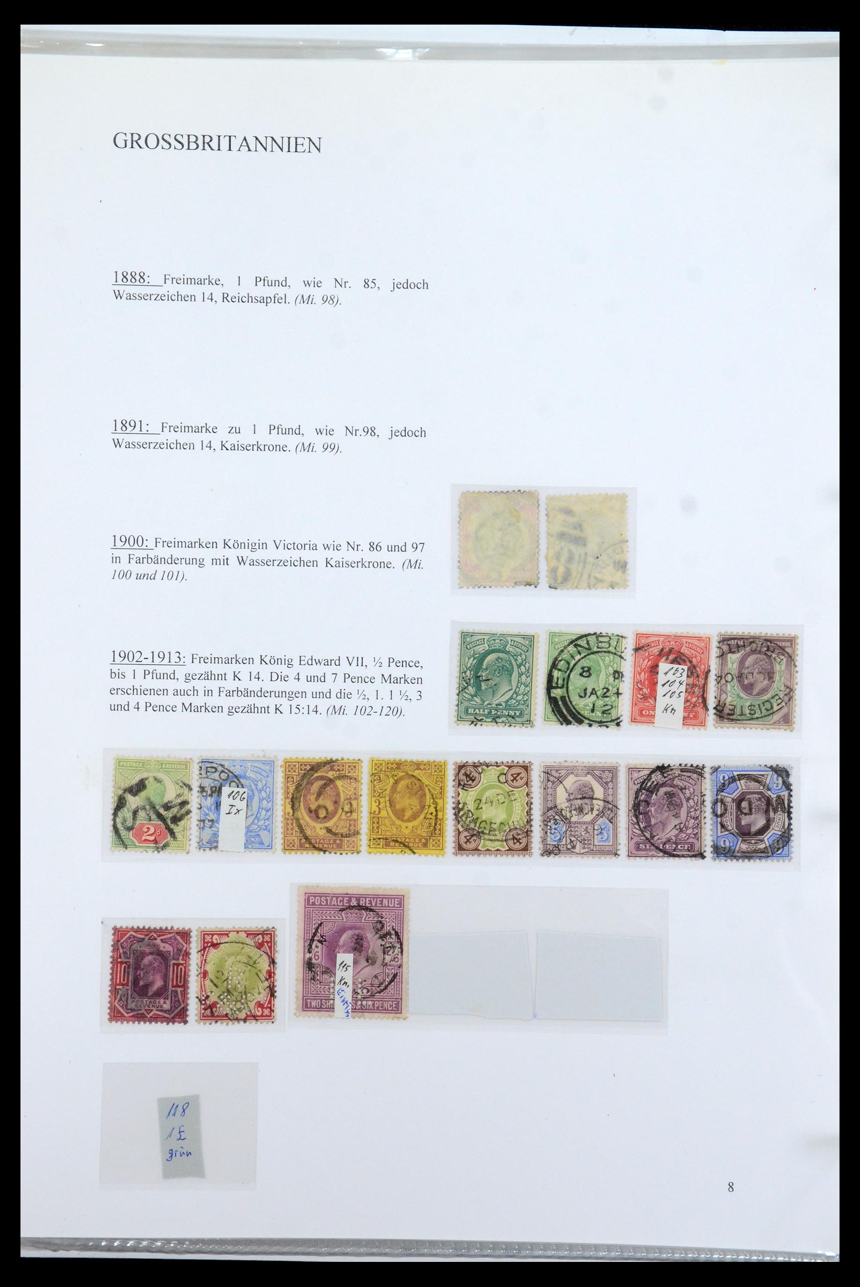 35779 012 - Postzegelverzameling 35779 Engeland 1840-1979.
