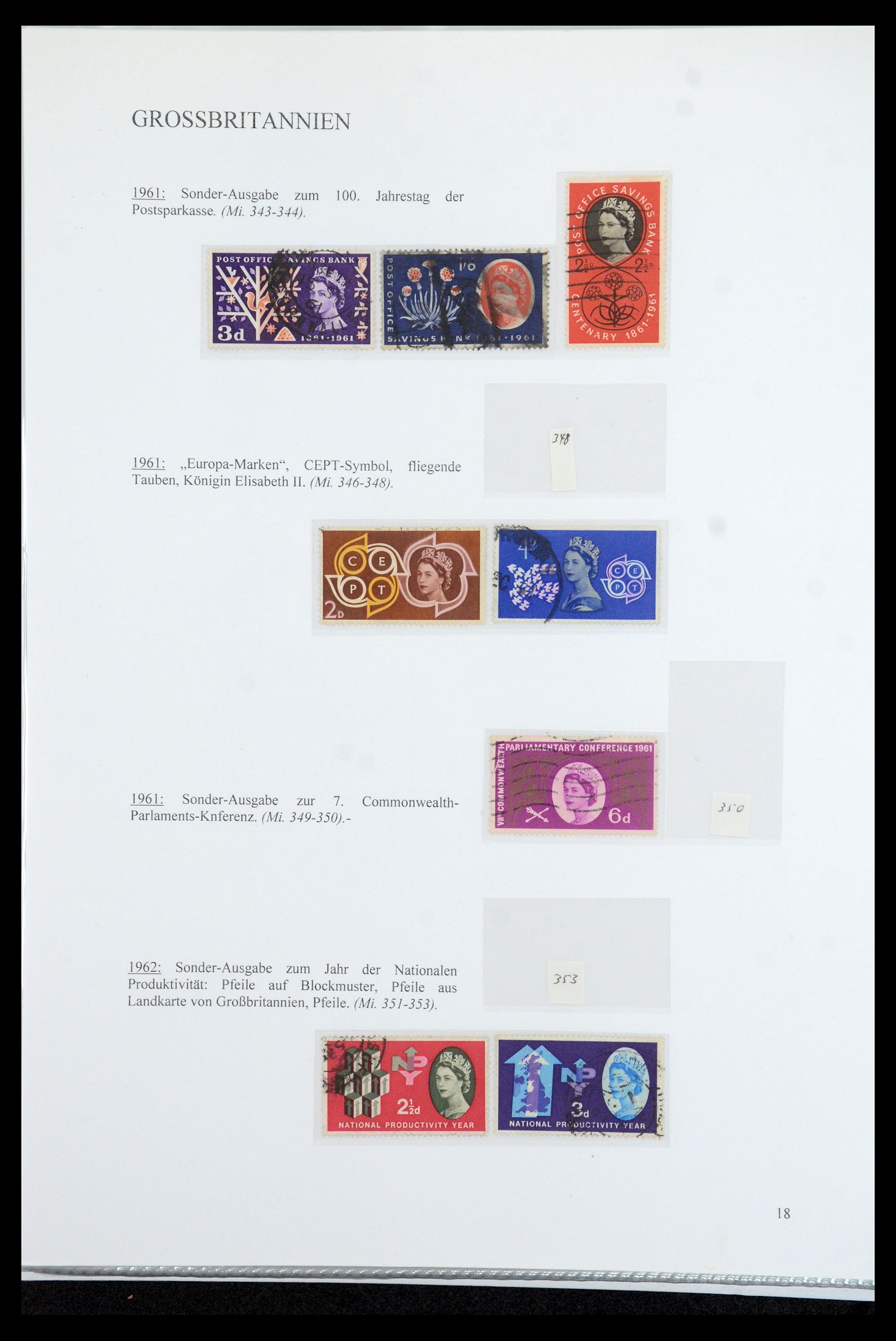 35779 022 - Postzegelverzameling 35779 Engeland 1840-1979.
