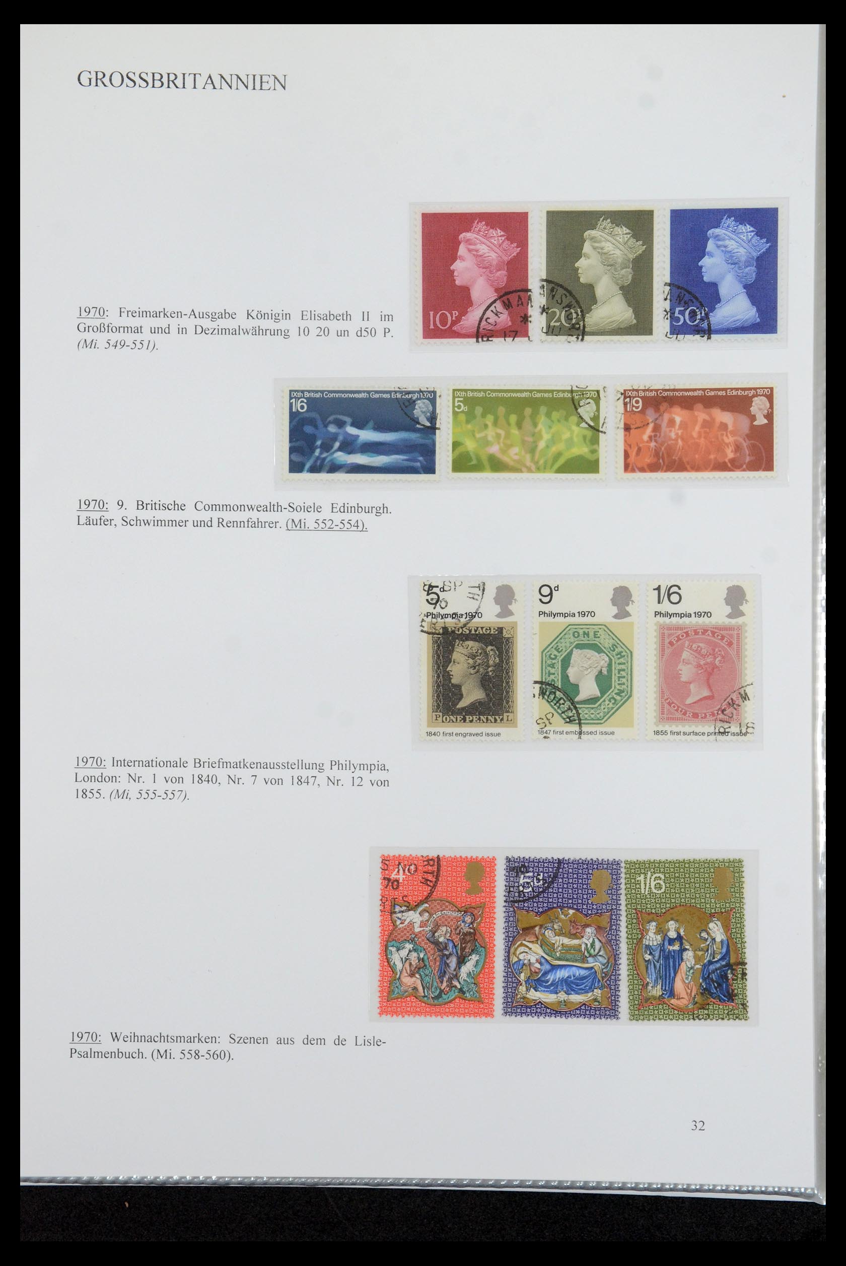 35779 034 - Postzegelverzameling 35779 Engeland 1840-1979.