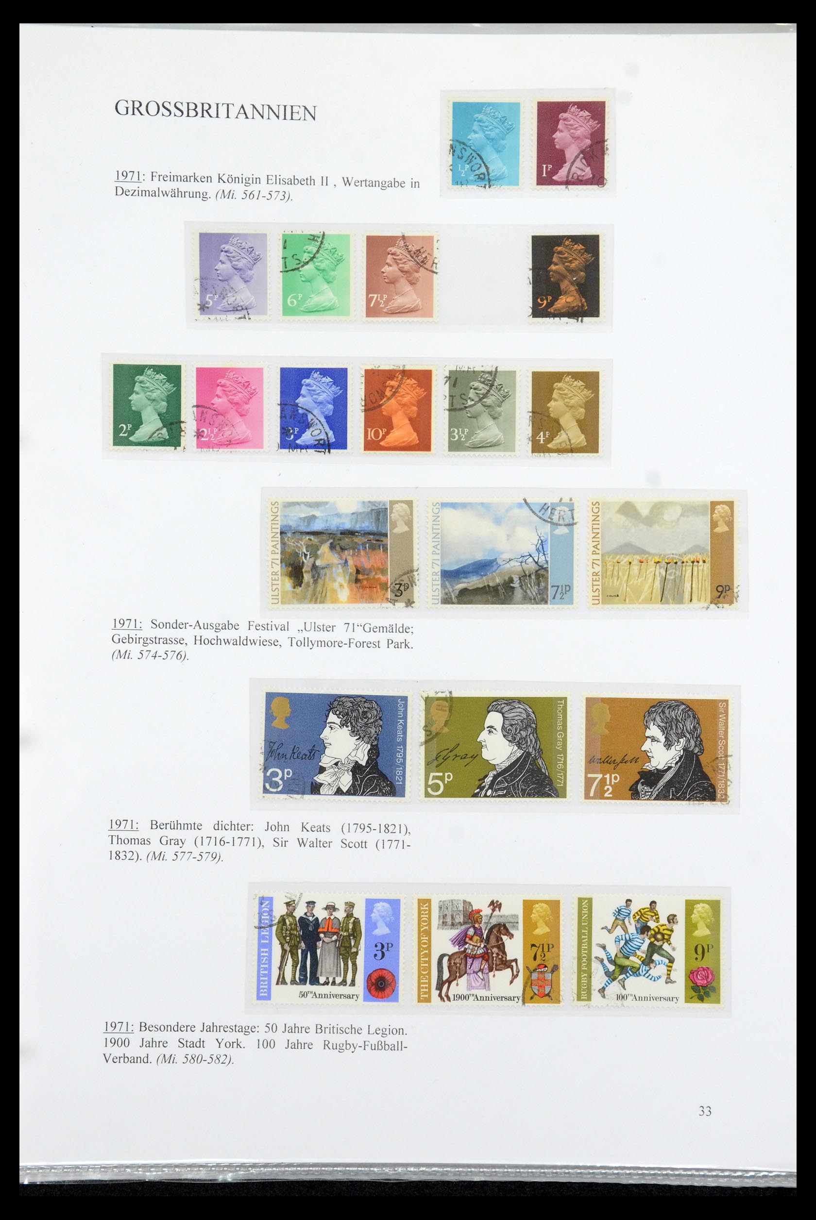35779 035 - Postzegelverzameling 35779 Engeland 1840-1979.