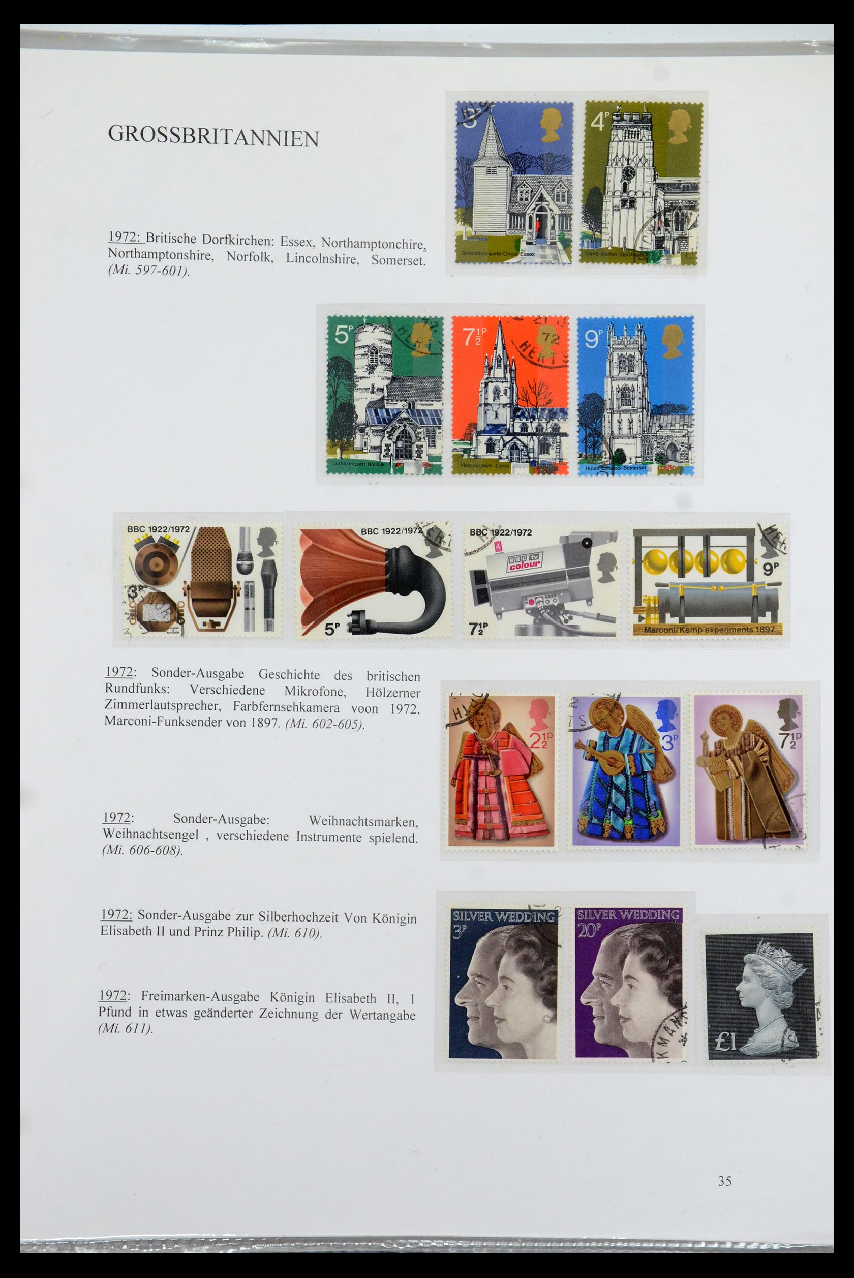 35779 037 - Postzegelverzameling 35779 Engeland 1840-1979.