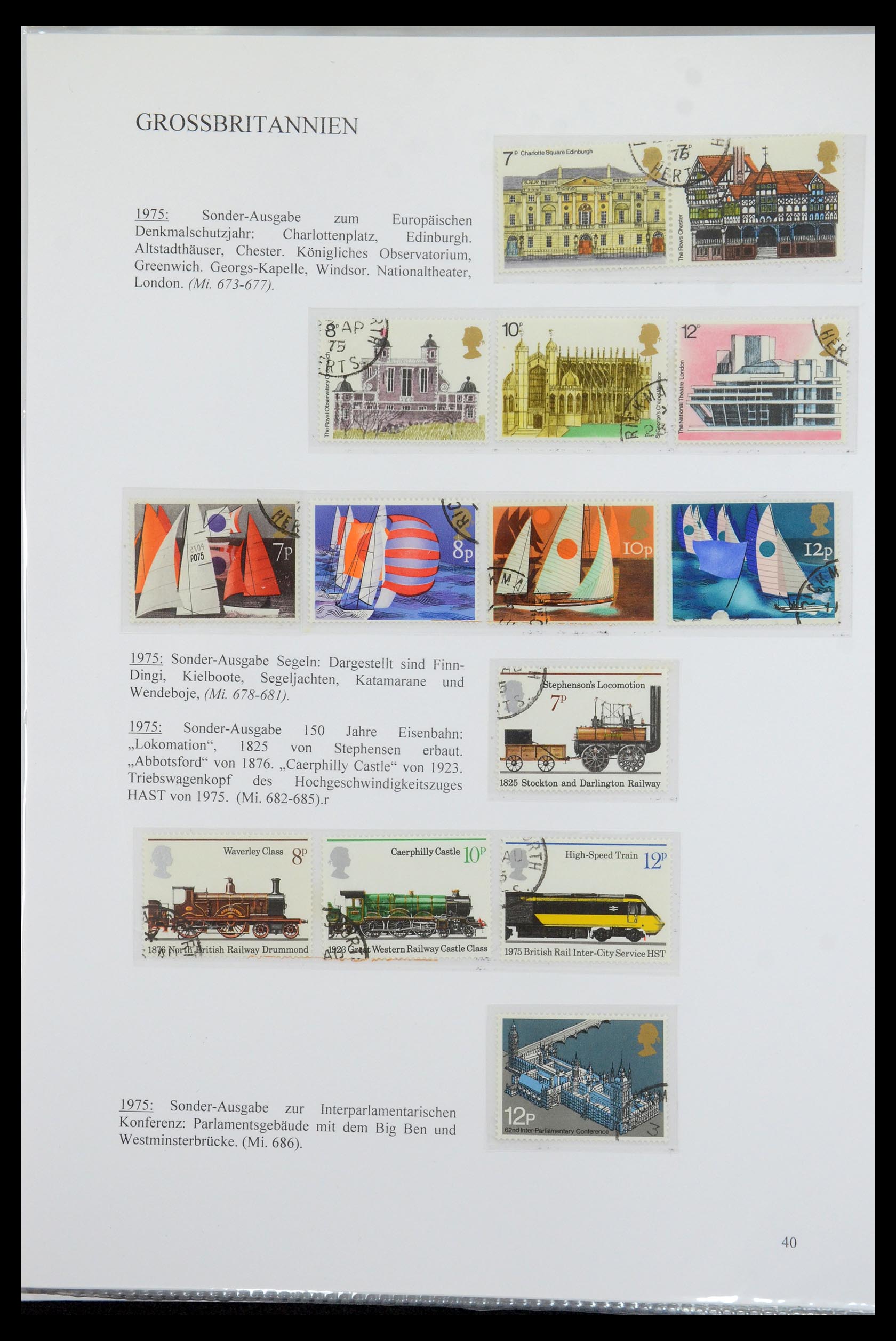 35779 042 - Postzegelverzameling 35779 Engeland 1840-1979.