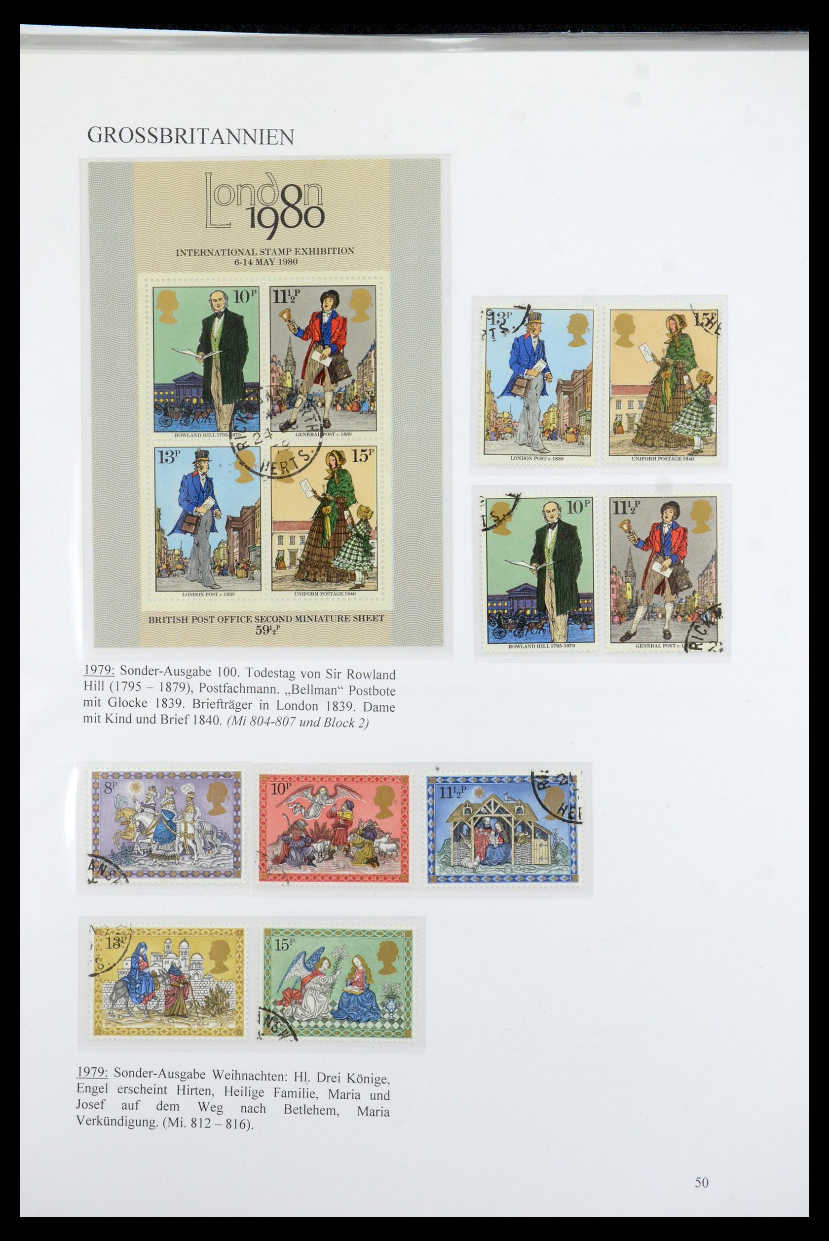 35779 052 - Postzegelverzameling 35779 Engeland 1840-1979.