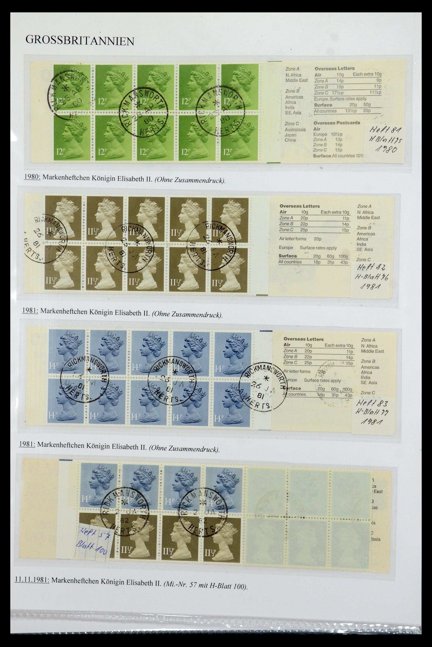 35779 054 - Postzegelverzameling 35779 Engeland 1840-1979.