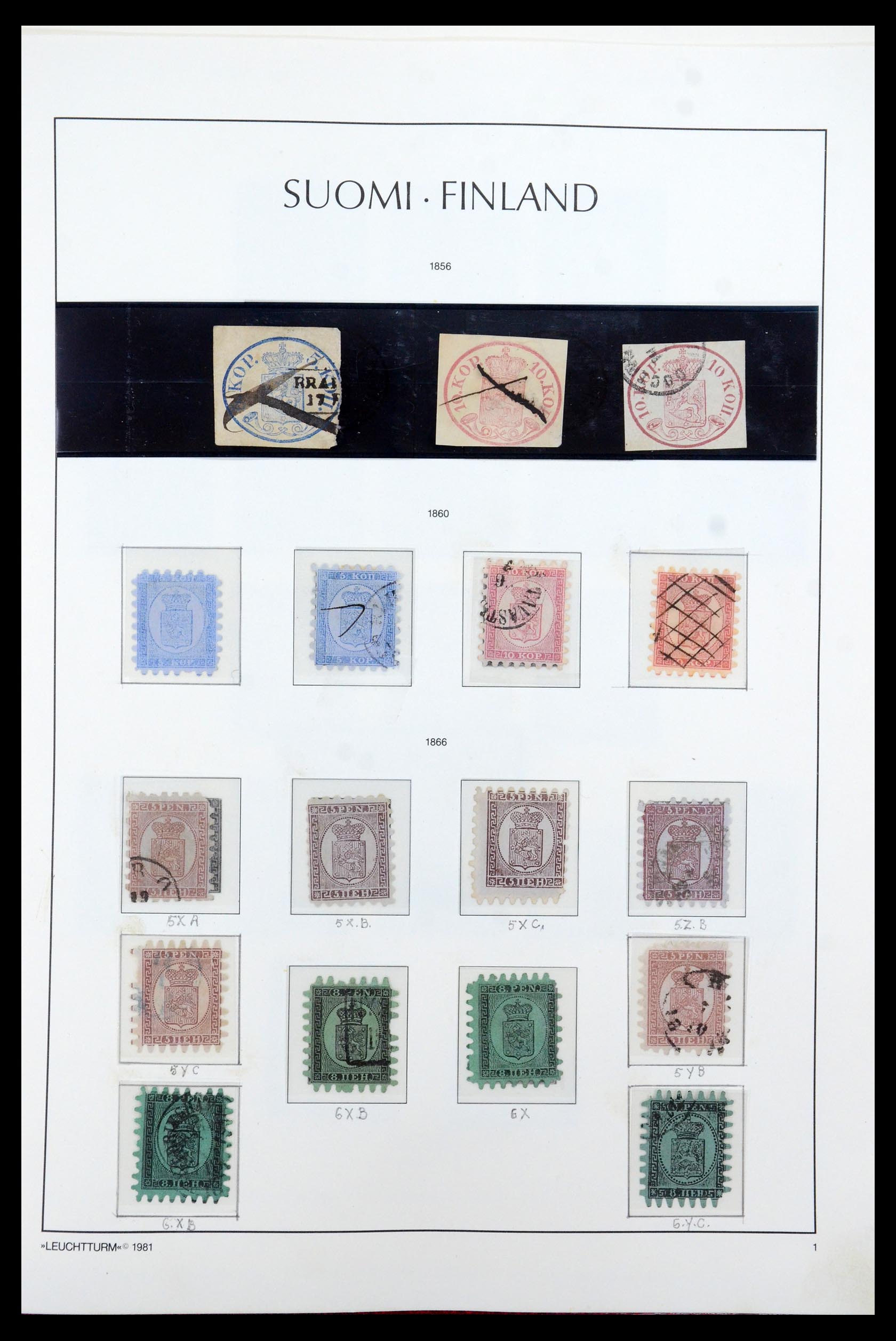 35780 002 - Stamp Collection 35780 Finland complete collection 1856-1962.