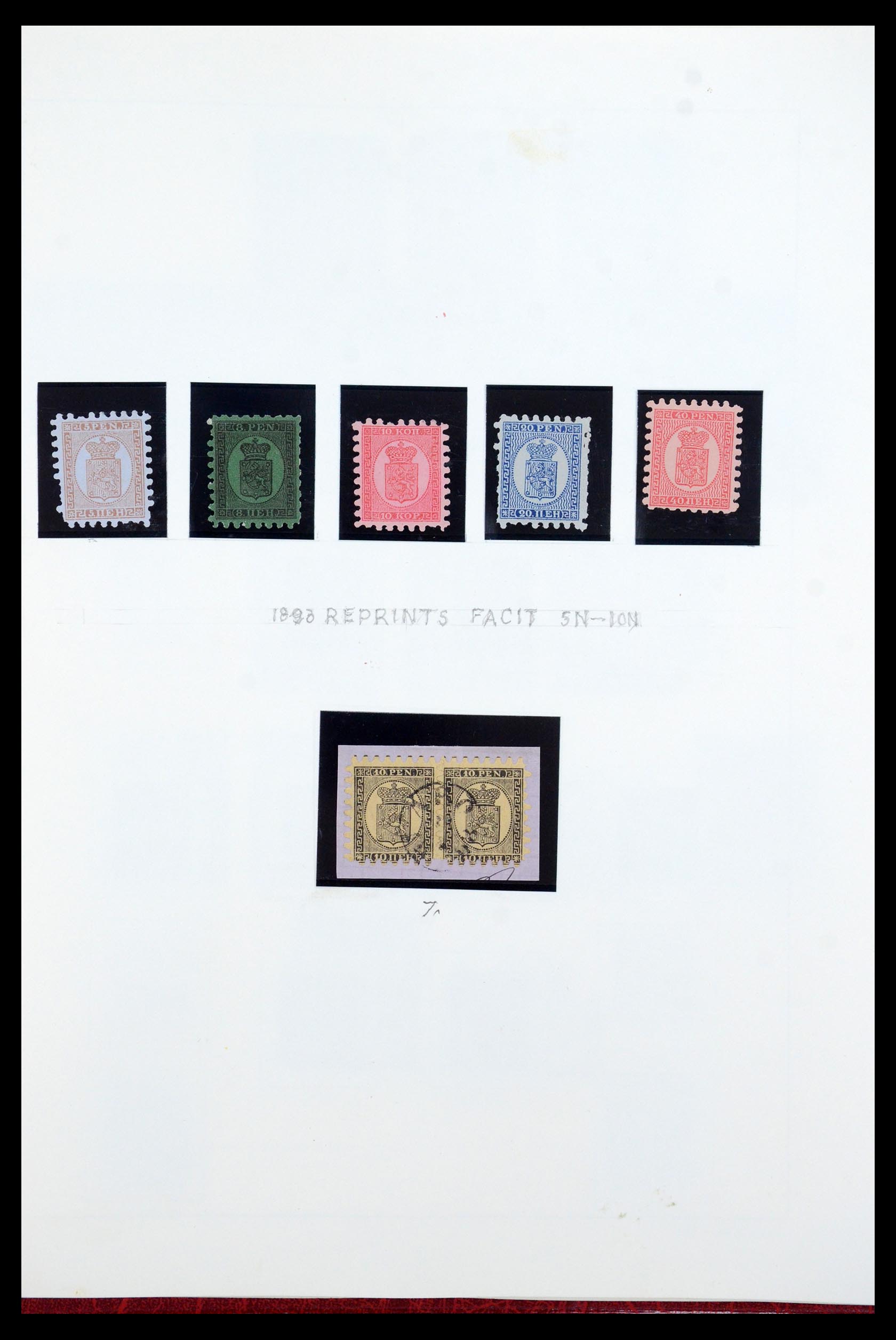35780 003 - Postzegelverzameling 35780 Finland complete collectie 1856-1962.