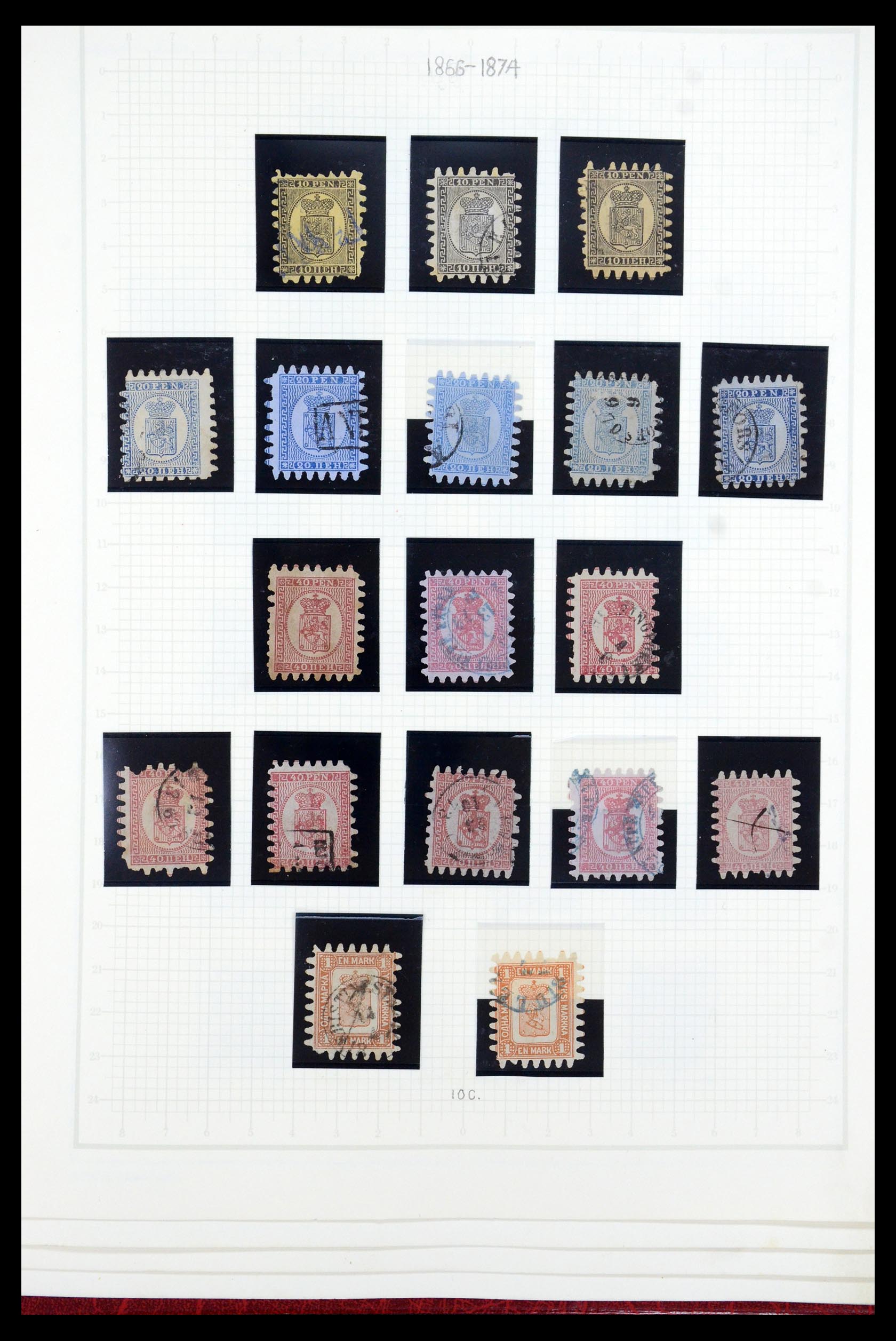 35780 004 - Postzegelverzameling 35780 Finland complete collectie 1856-1962.
