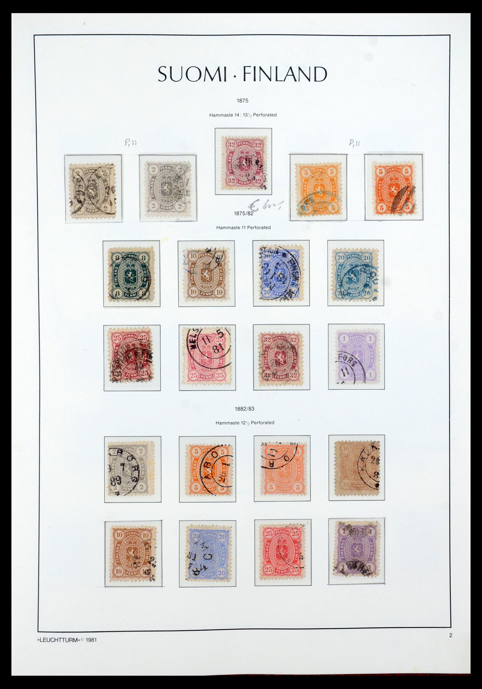 35780 006 - Postzegelverzameling 35780 Finland complete collectie 1856-1962.