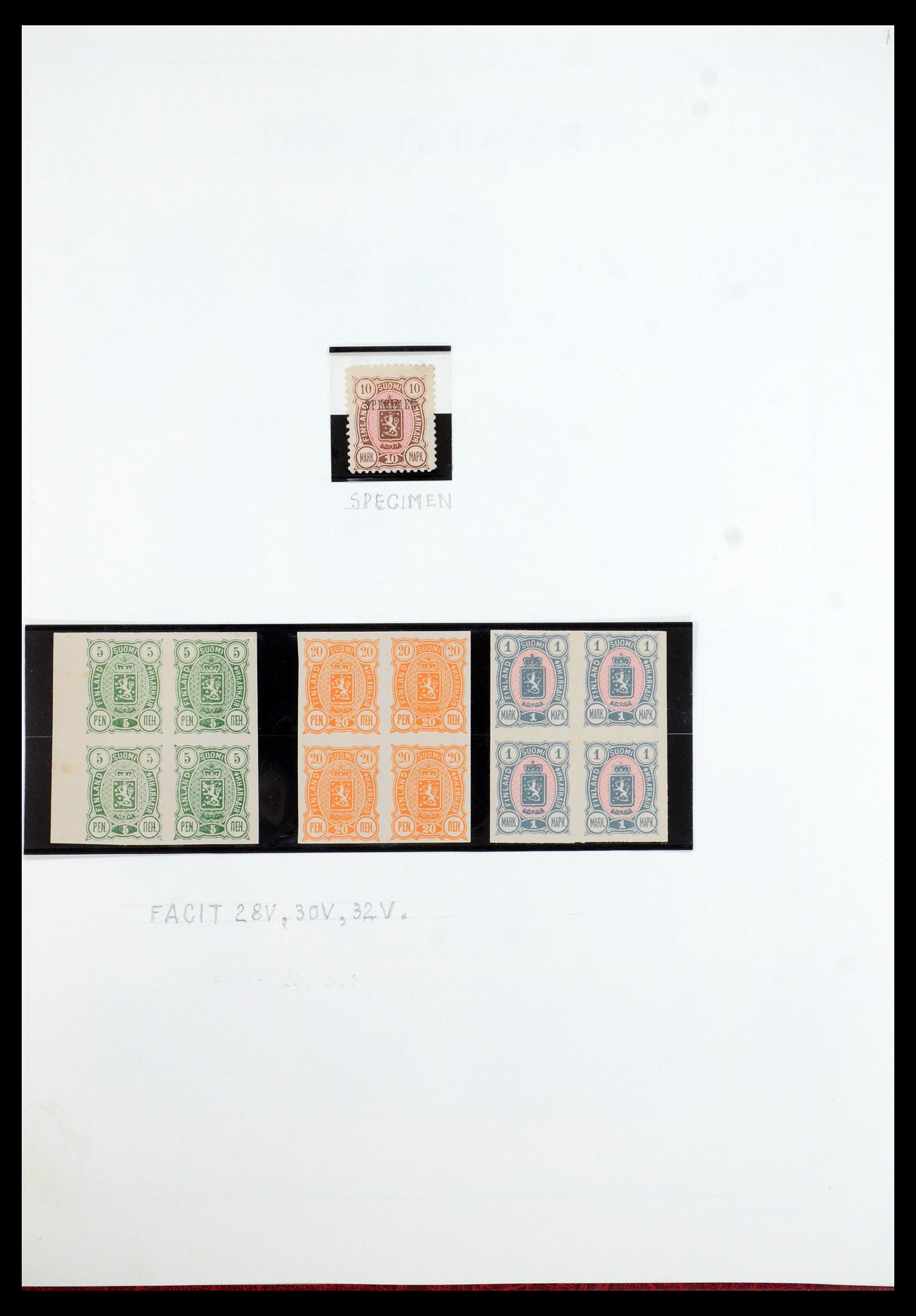 35780 007 - Postzegelverzameling 35780 Finland complete collectie 1856-1962.
