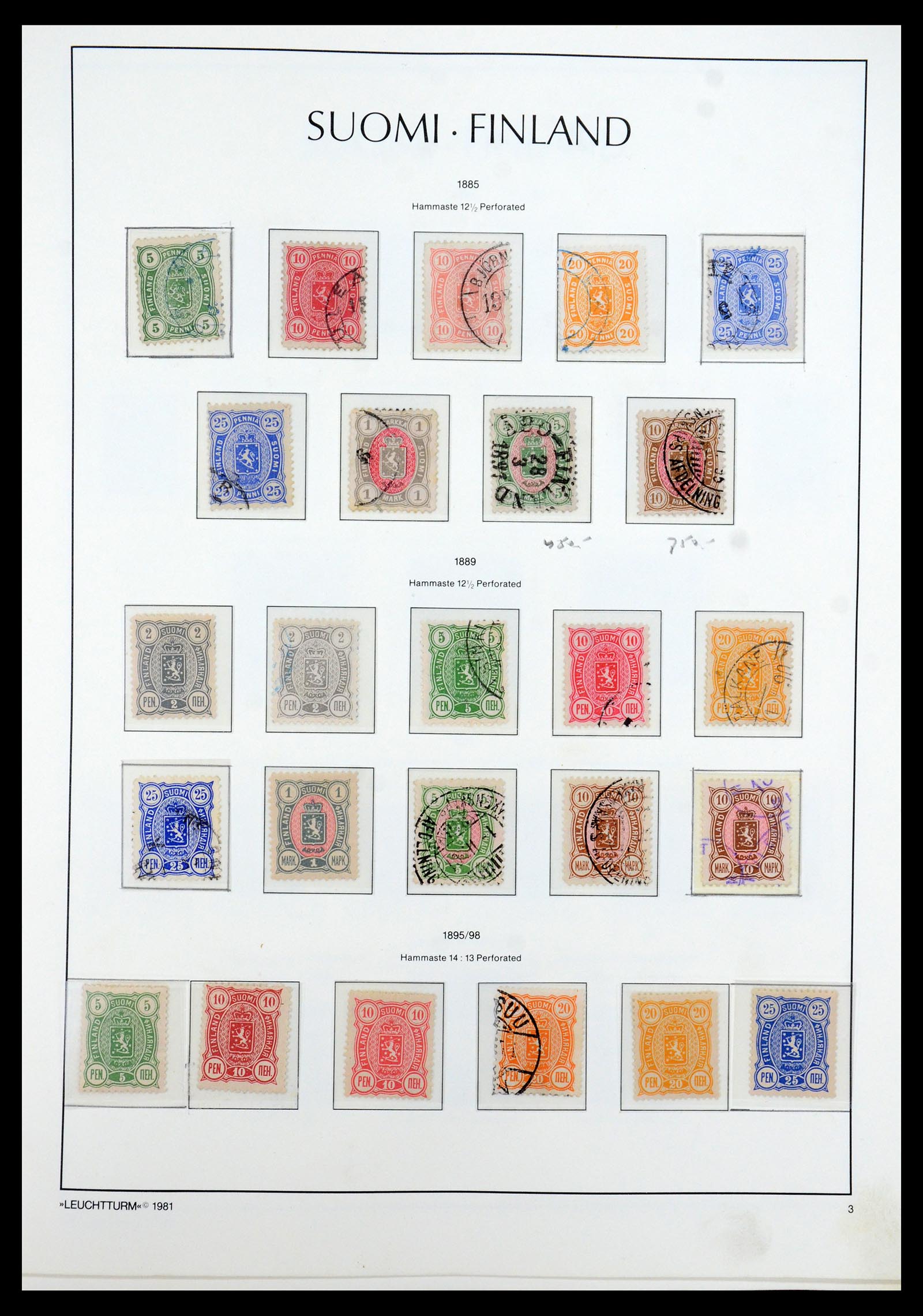 35780 008 - Stamp Collection 35780 Finland complete collection 1856-1962.