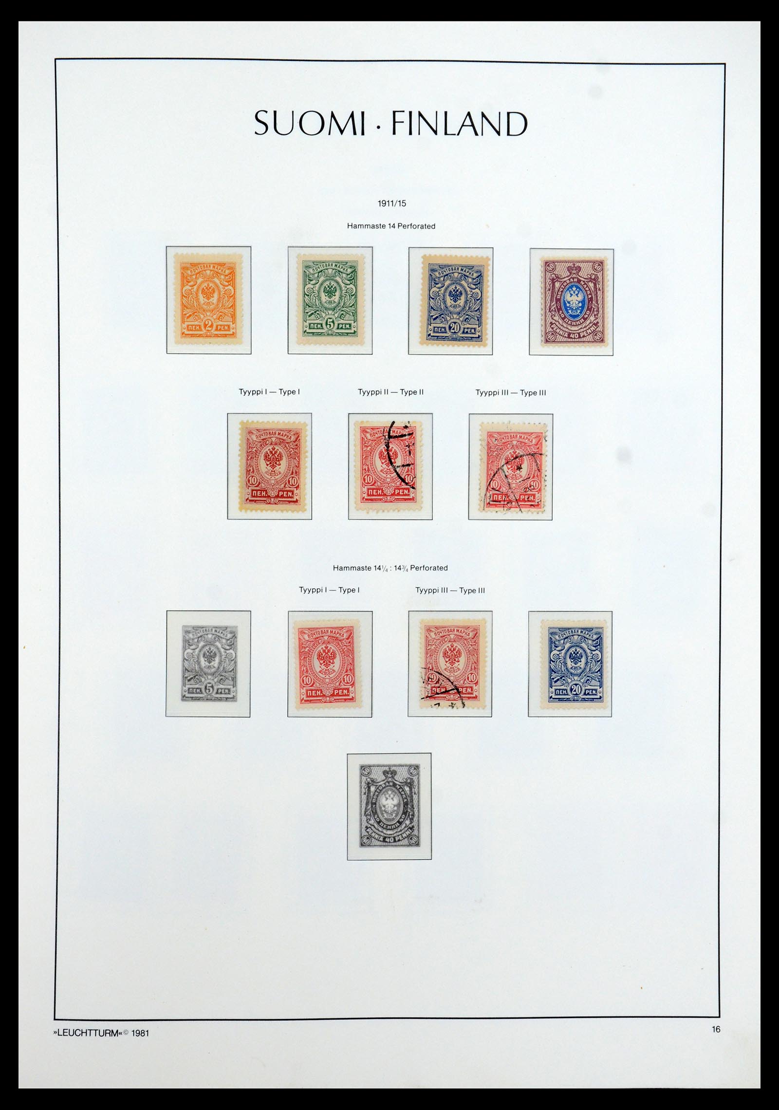 35780 011 - Postzegelverzameling 35780 Finland complete collectie 1856-1962.