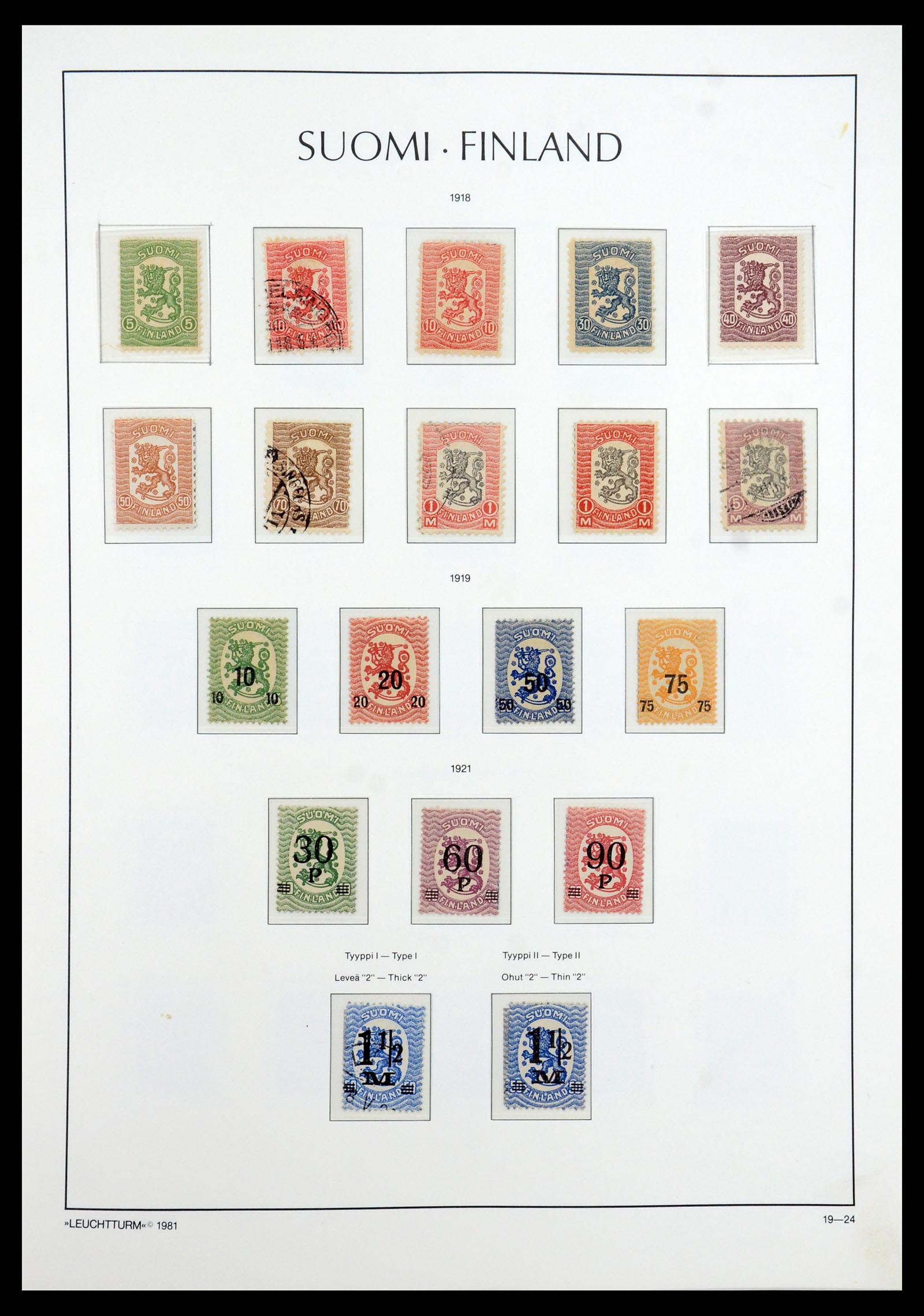 35780 014 - Postzegelverzameling 35780 Finland complete collectie 1856-1962.