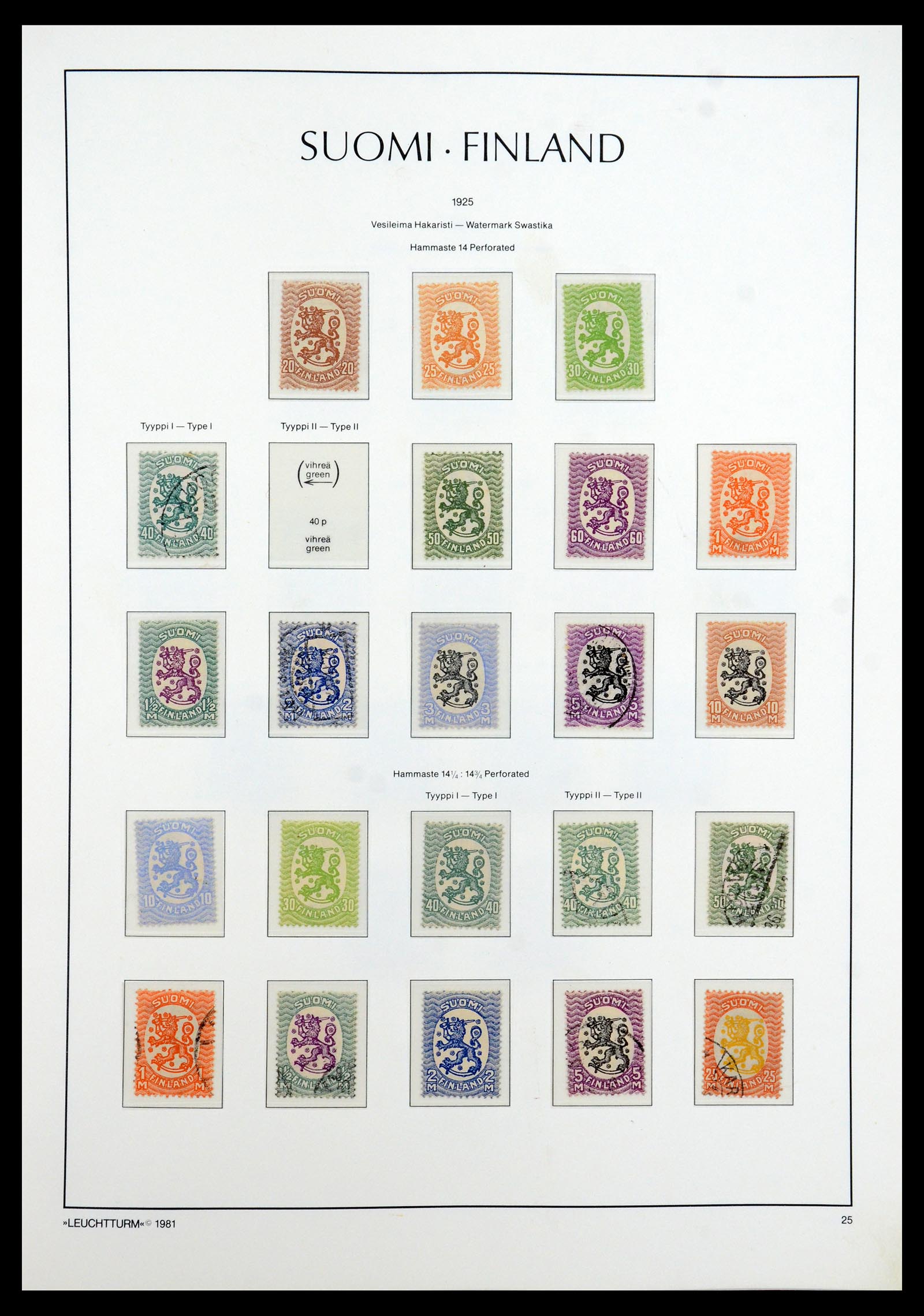 35780 015 - Postzegelverzameling 35780 Finland complete collectie 1856-1962.