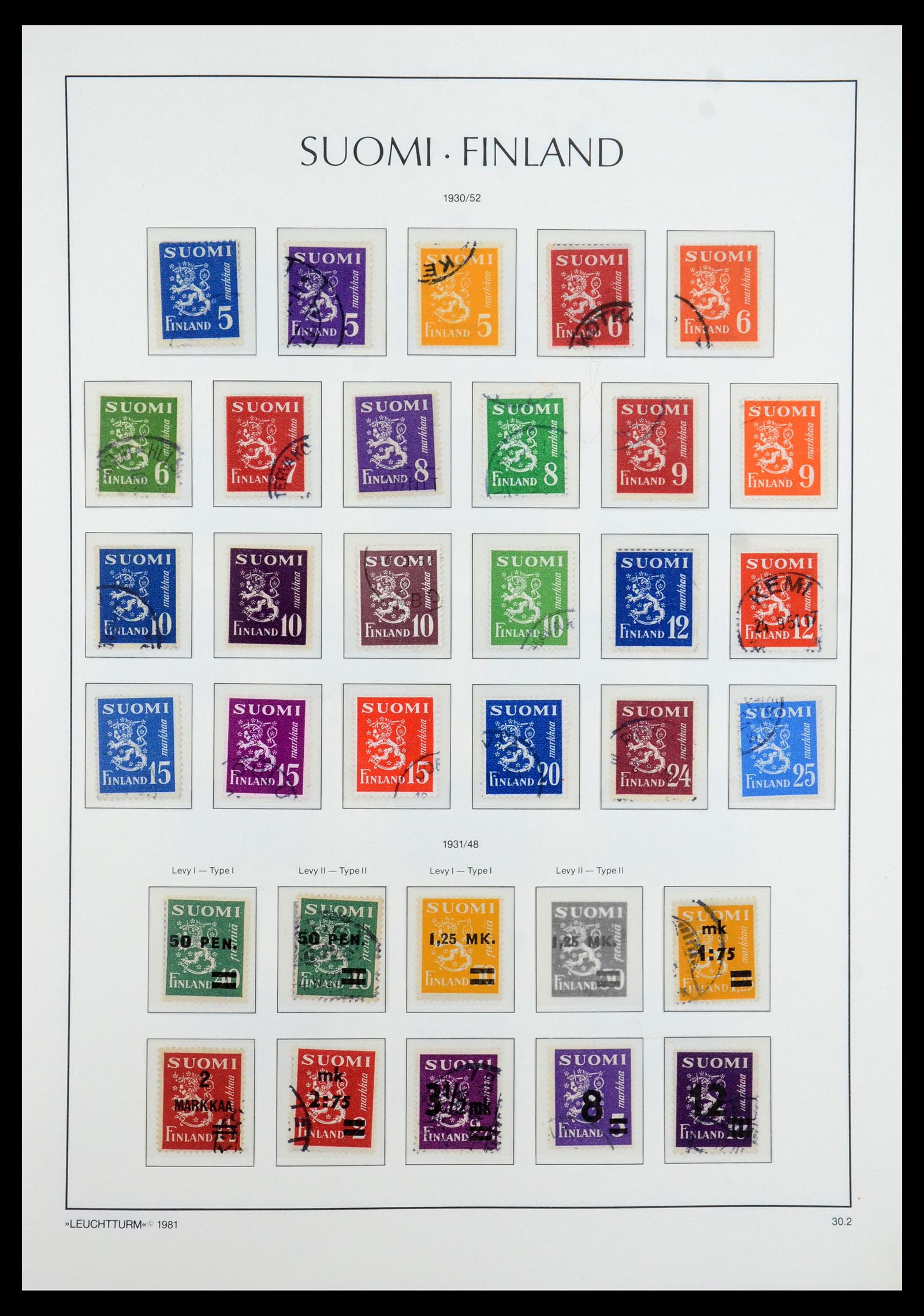 35780 020 - Postzegelverzameling 35780 Finland complete collectie 1856-1962.