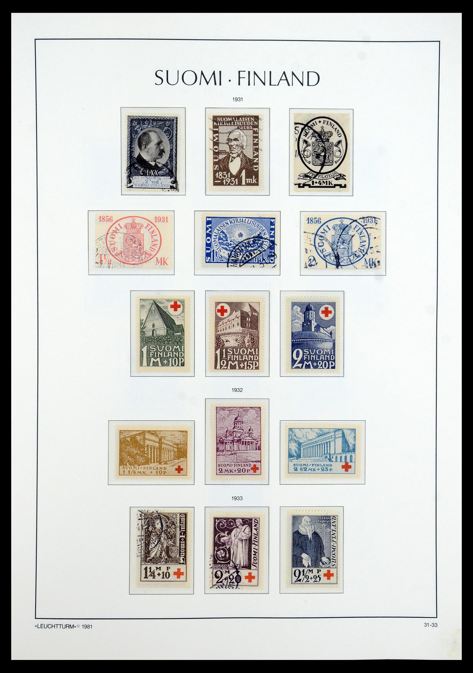 35780 022 - Postzegelverzameling 35780 Finland complete collectie 1856-1962.