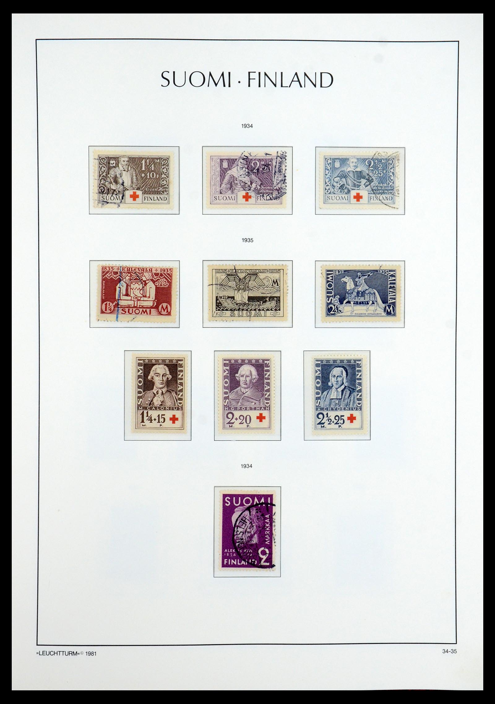 35780 023 - Postzegelverzameling 35780 Finland complete collectie 1856-1962.