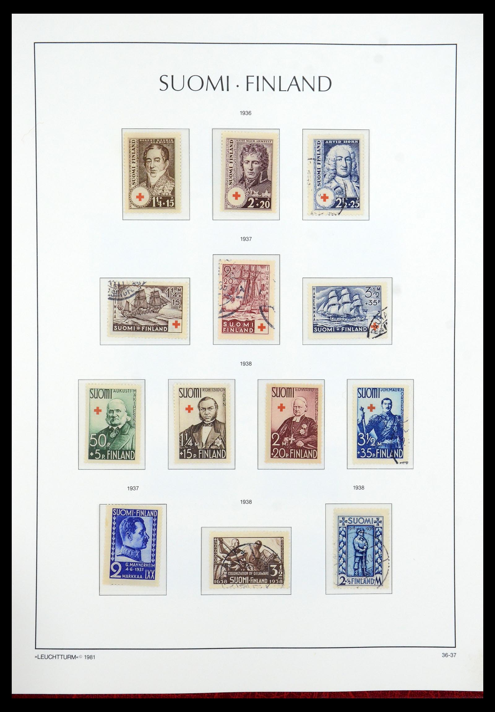 35780 024 - Stamp Collection 35780 Finland complete collection 1856-1962.