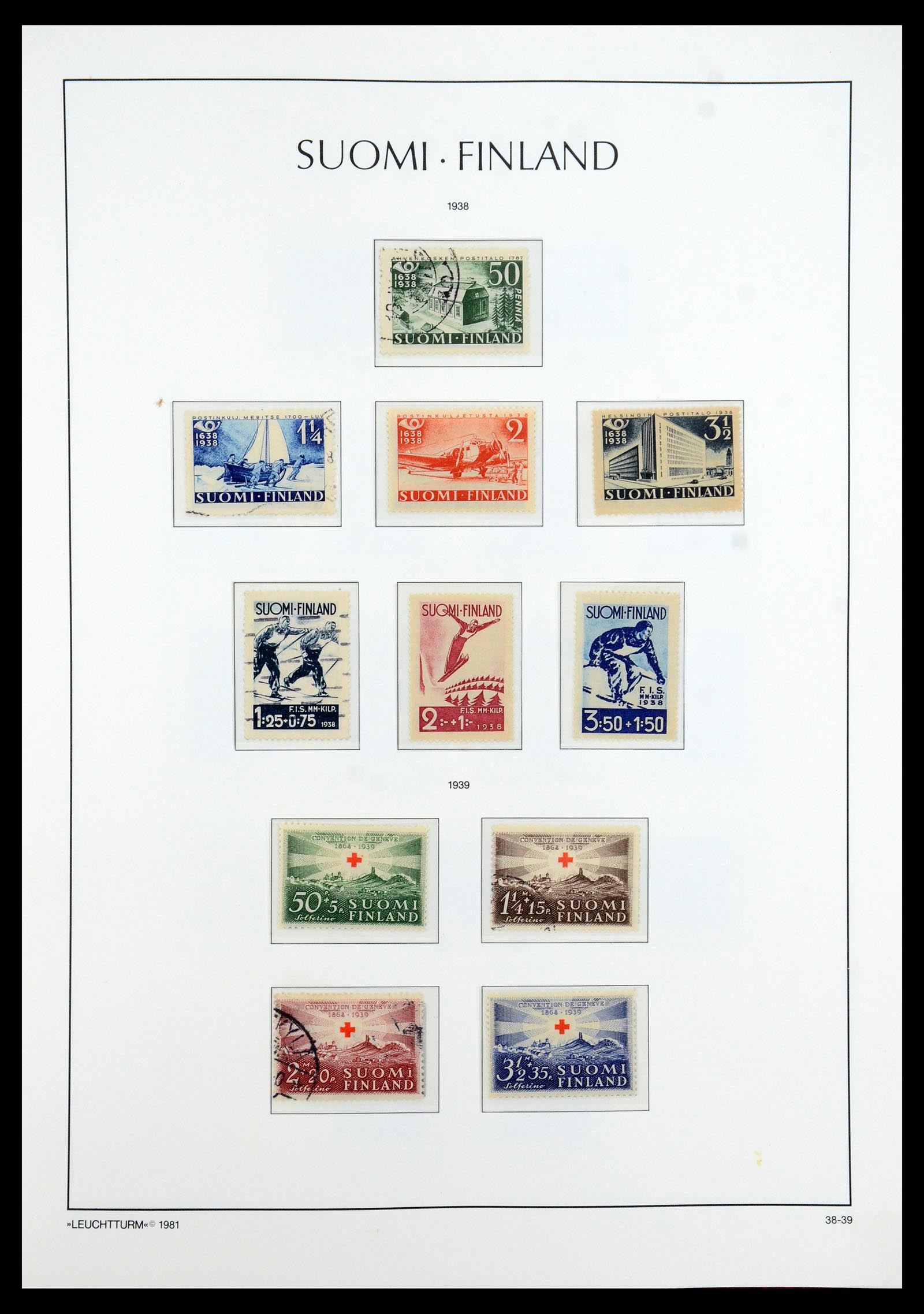 35780 025 - Stamp Collection 35780 Finland complete collection 1856-1962.