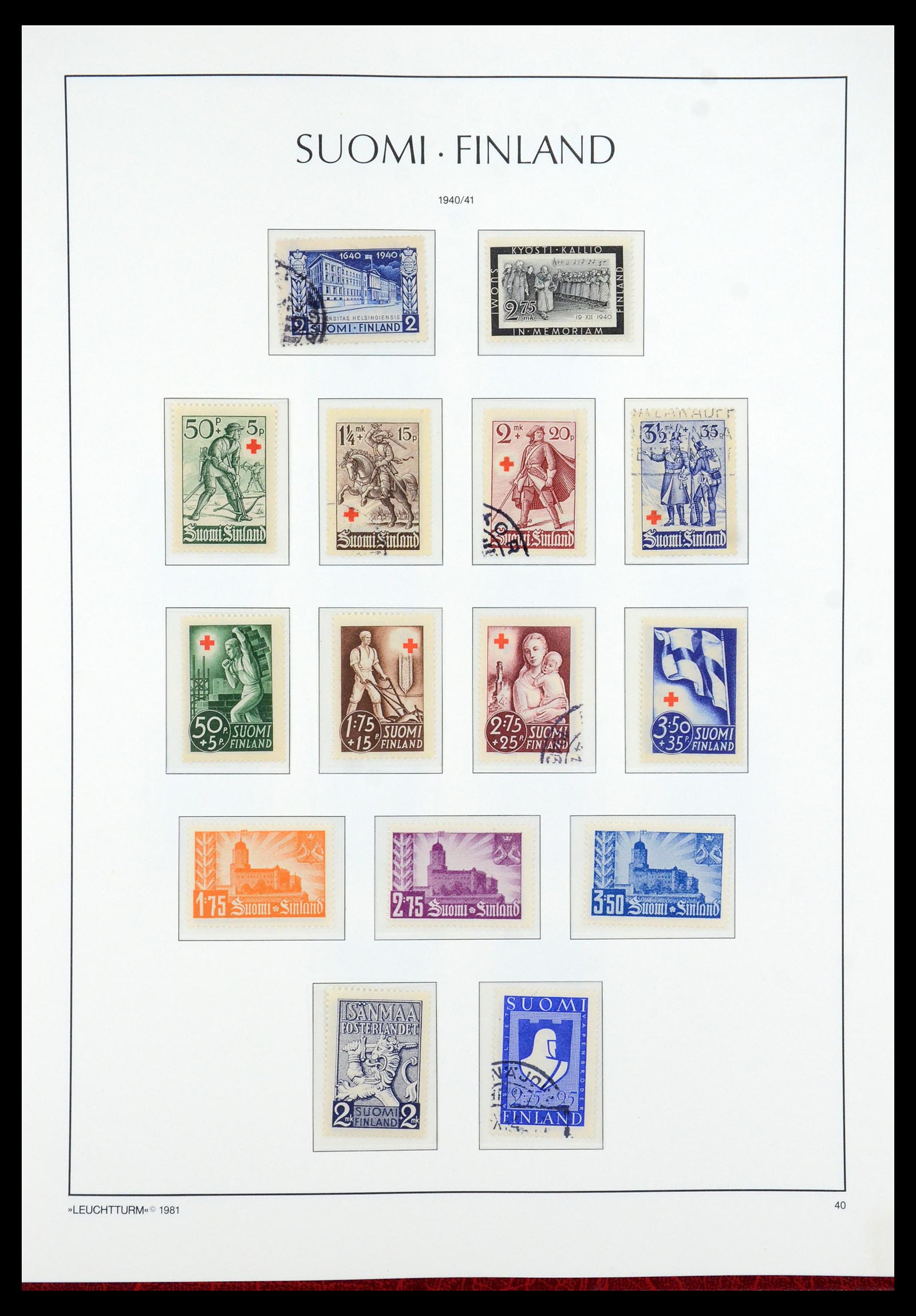 35780 026 - Stamp Collection 35780 Finland complete collection 1856-1962.