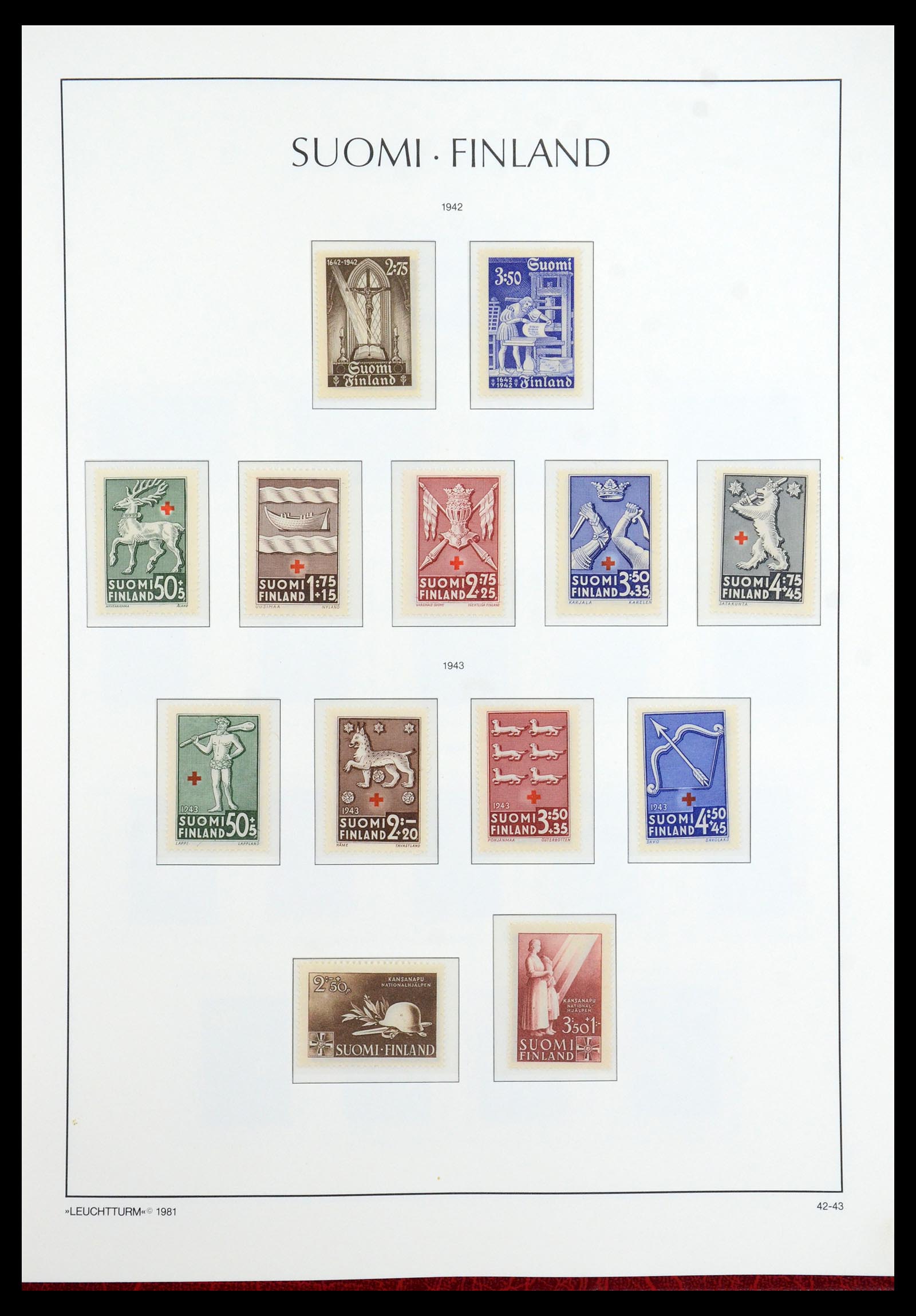 35780 028 - Postzegelverzameling 35780 Finland complete collectie 1856-1962.