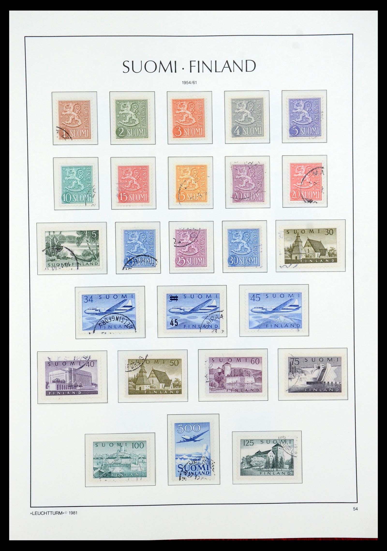 35780 037 - Stamp Collection 35780 Finland complete collection 1856-1962.