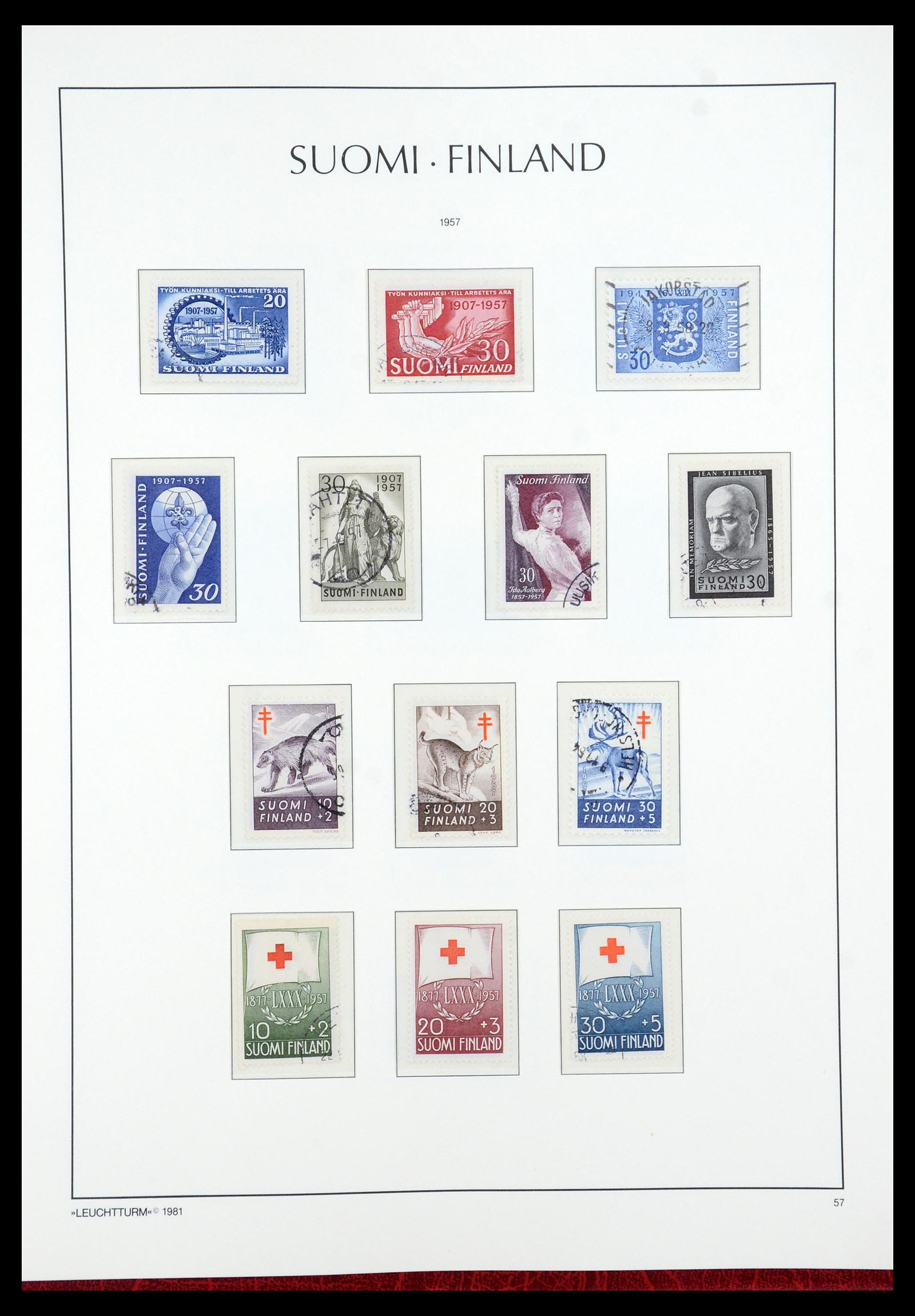 35780 040 - Postzegelverzameling 35780 Finland complete collectie 1856-1962.