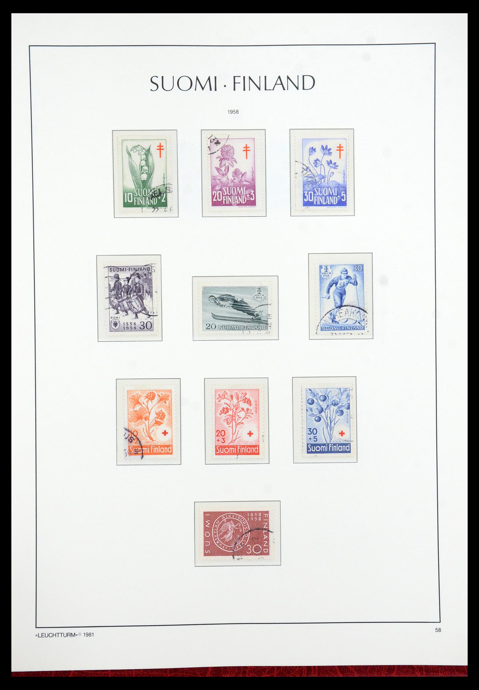 35780 041 - Stamp Collection 35780 Finland complete collection 1856-1962.