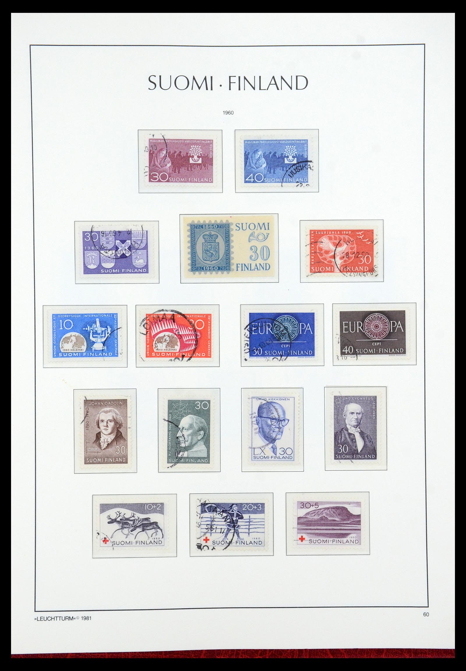 35780 043 - Stamp Collection 35780 Finland complete collection 1856-1962.