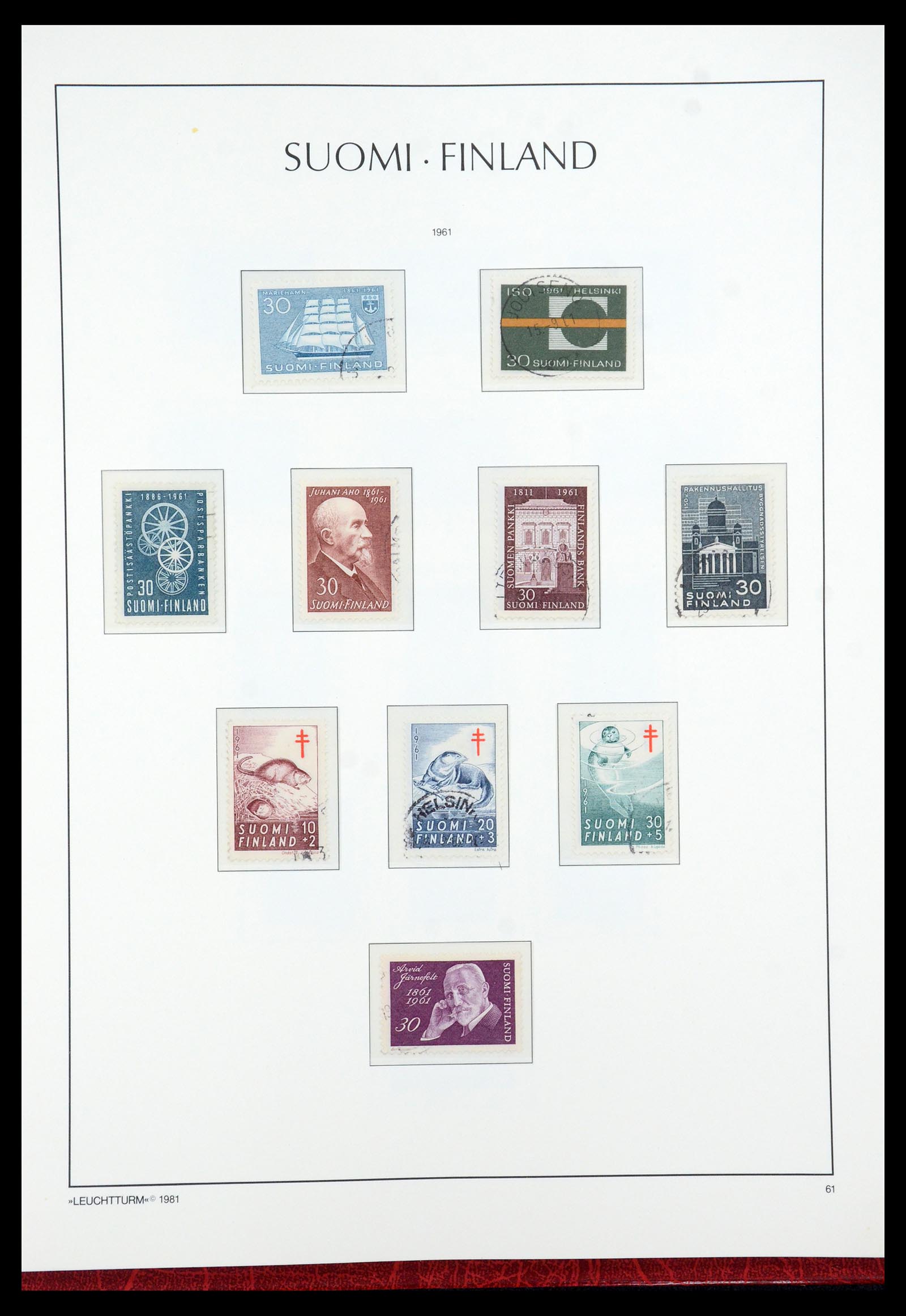 35780 044 - Stamp Collection 35780 Finland complete collection 1856-1962.